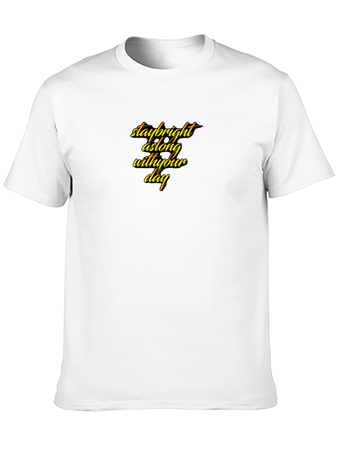 Black Stay Bright T-Shirt - Stylish & Comfortable Men's Tee view 10