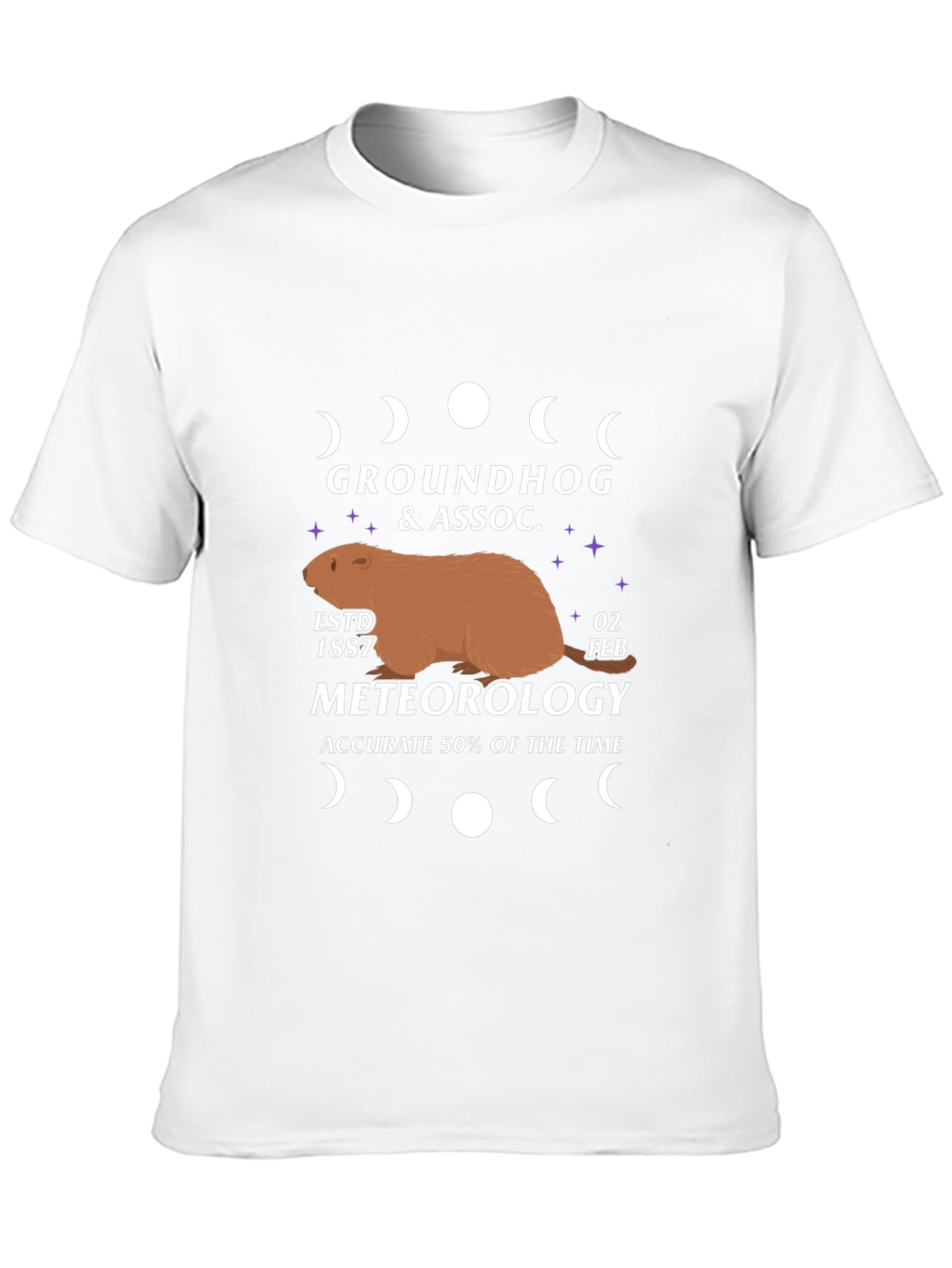 Black Groundhog Day Meteorology T-Shirt view 10