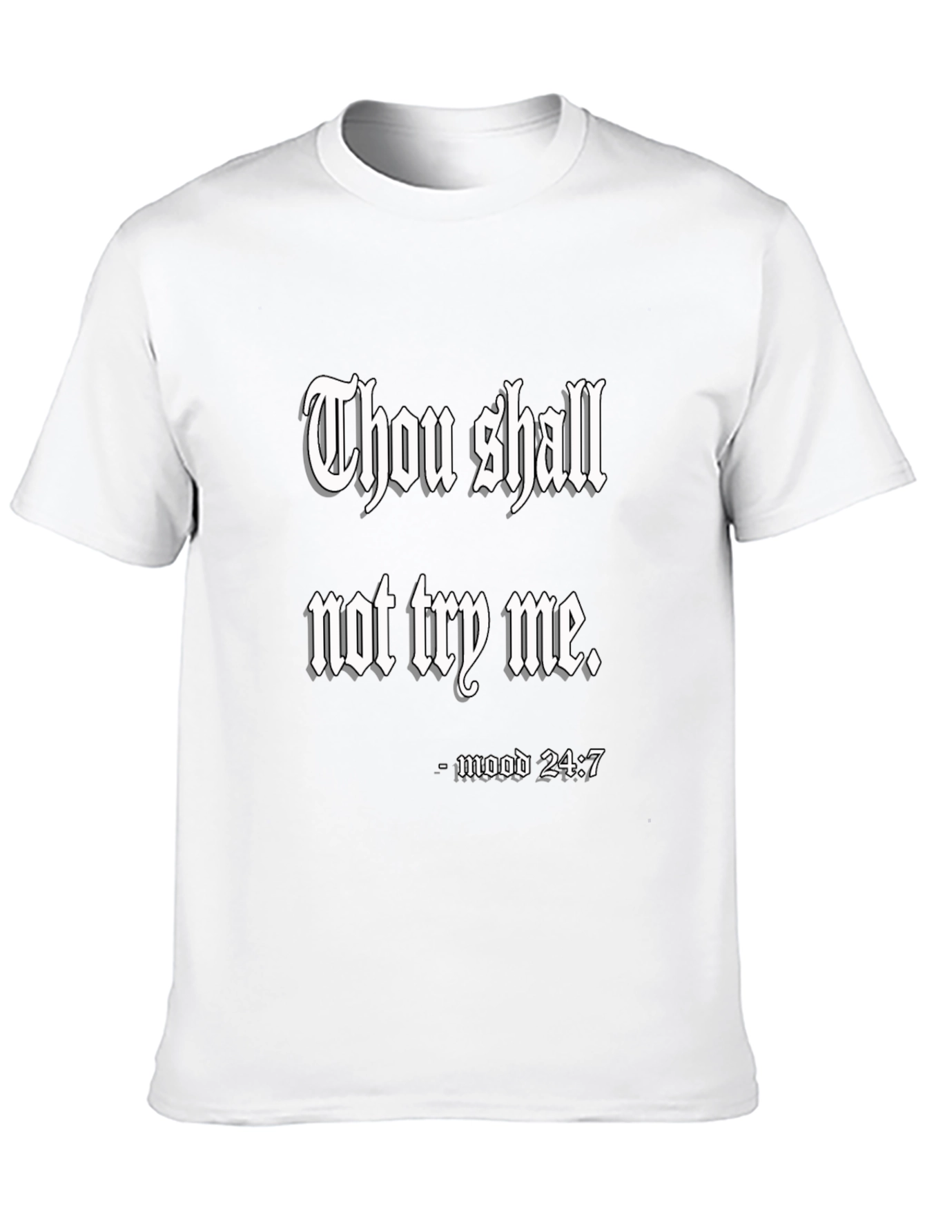 Black Thou Shall Not Try Me Black T-Shirt view 10