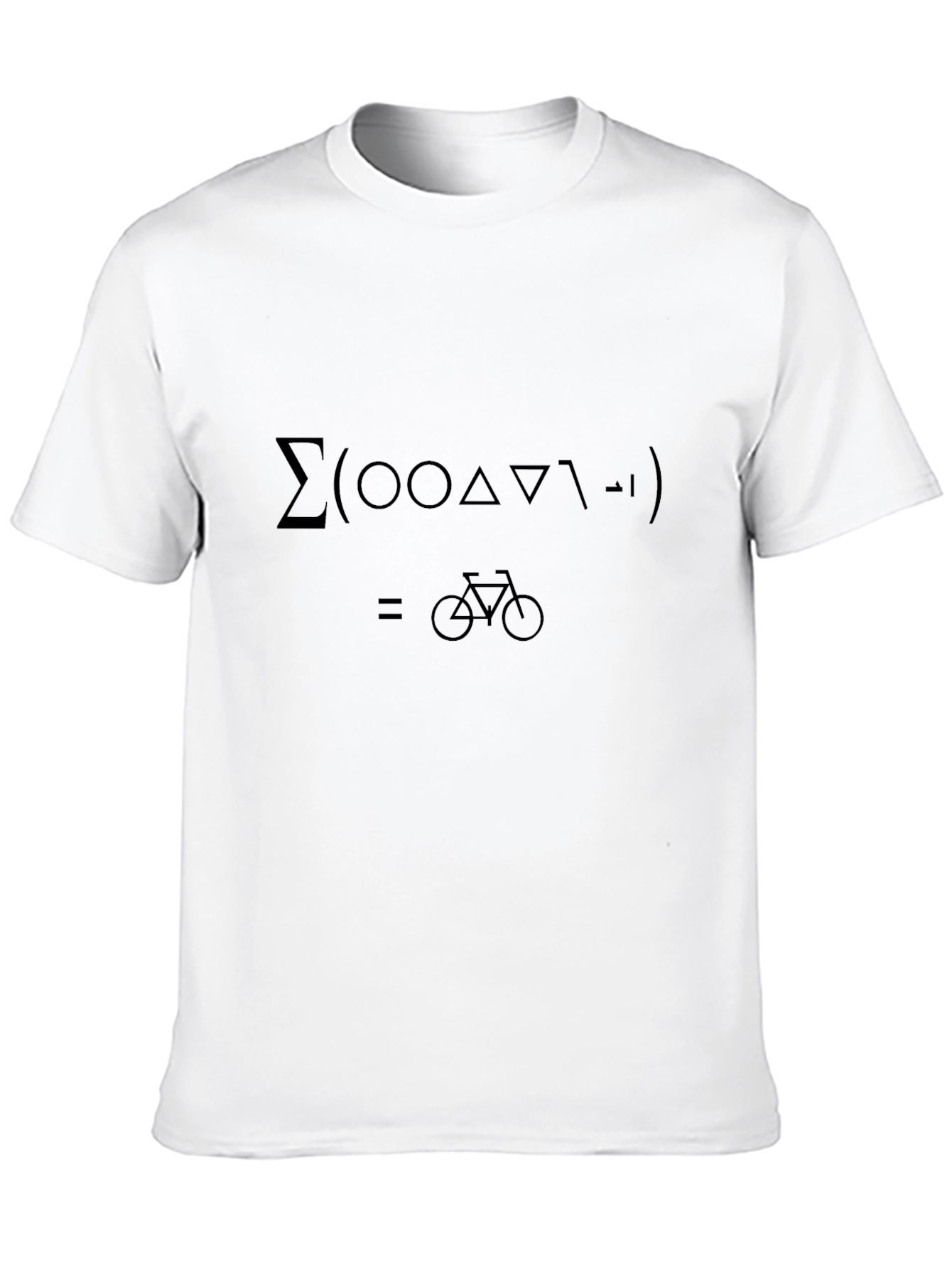 Black Math Equation Bicycle T-Shirt view 10