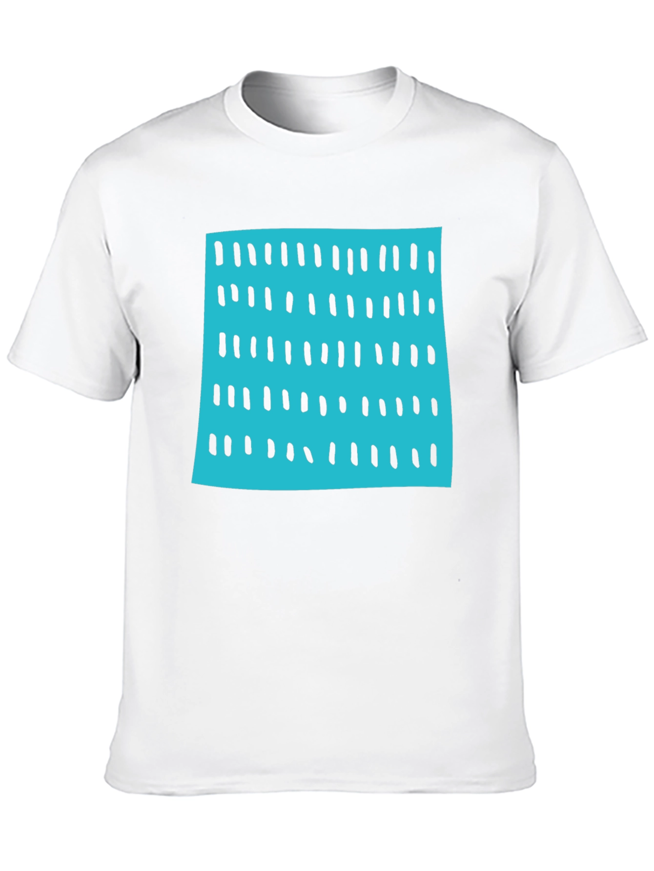Modern Blue & Black Pattern Tee - 10