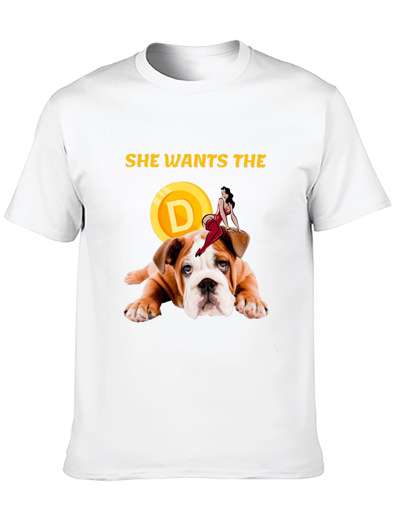 Black She Wants the D Bulldog Graphic Tee view 10