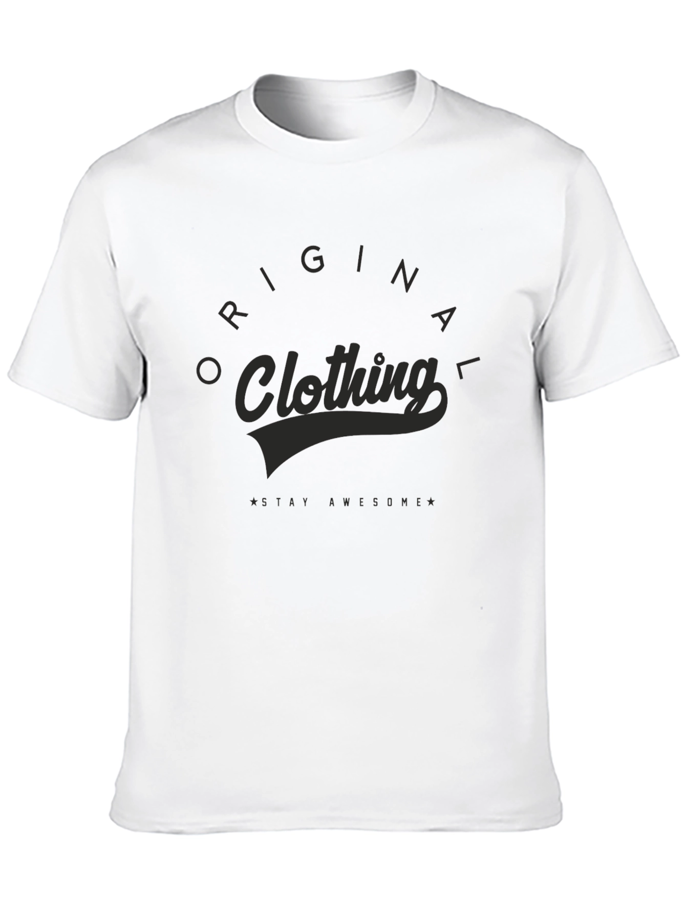 Black Original Clothing Graphic Tee - Soft Cotton Blend view 10