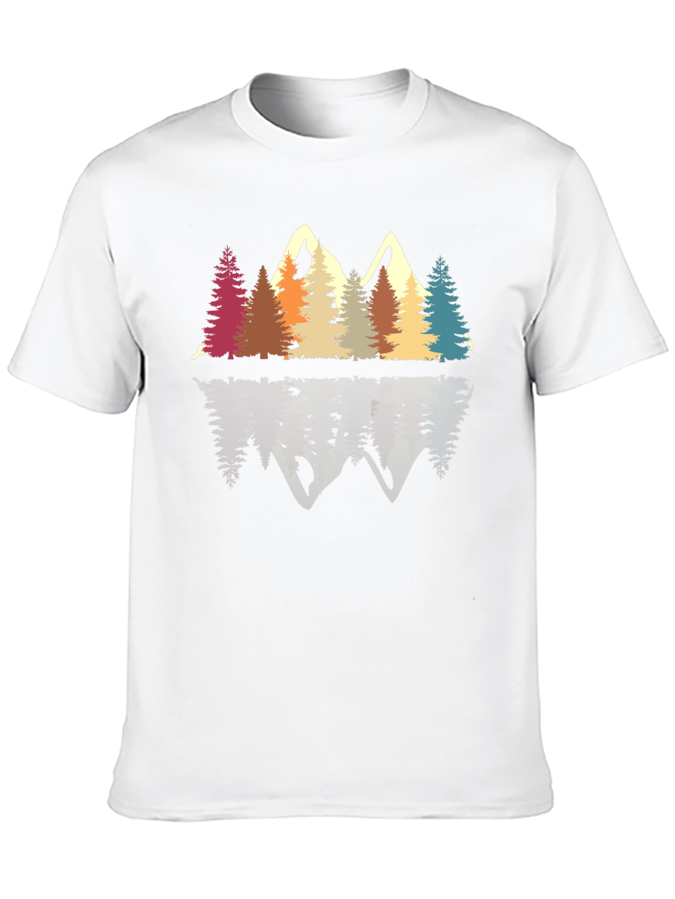 Black Retro Mountain & Trees Graphic Tee view 10