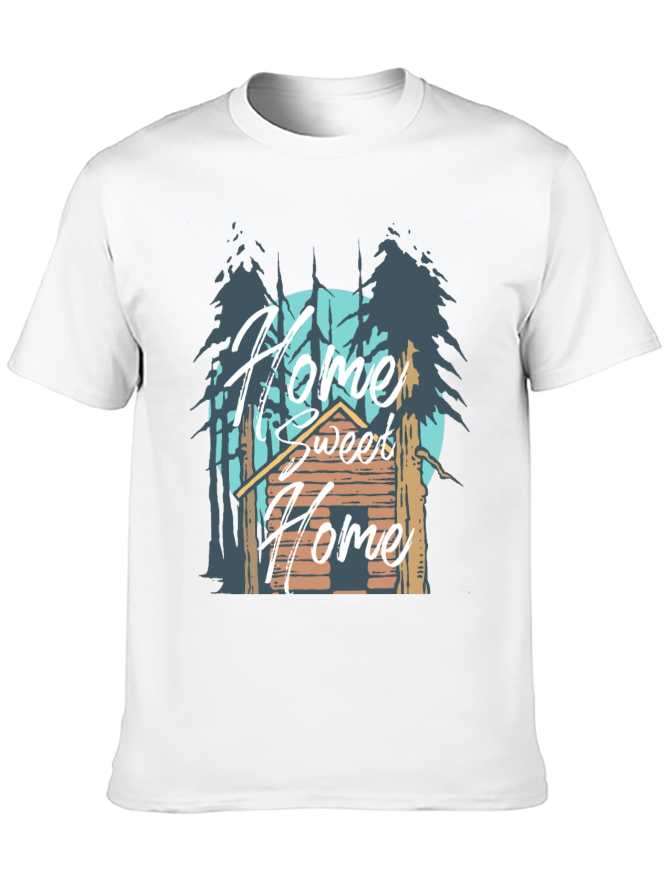 Black Home Sweet Home Cabin T-Shirt view 10