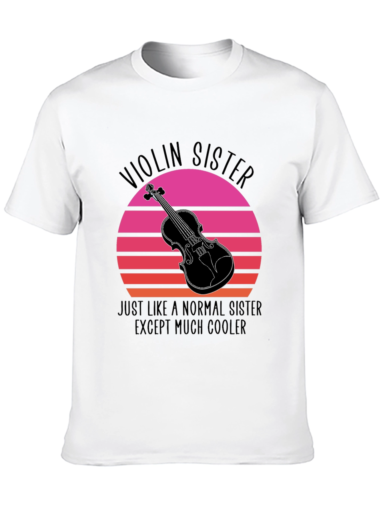 Black Violin Sister T-Shirt: Cool Music Lover Tee view 10