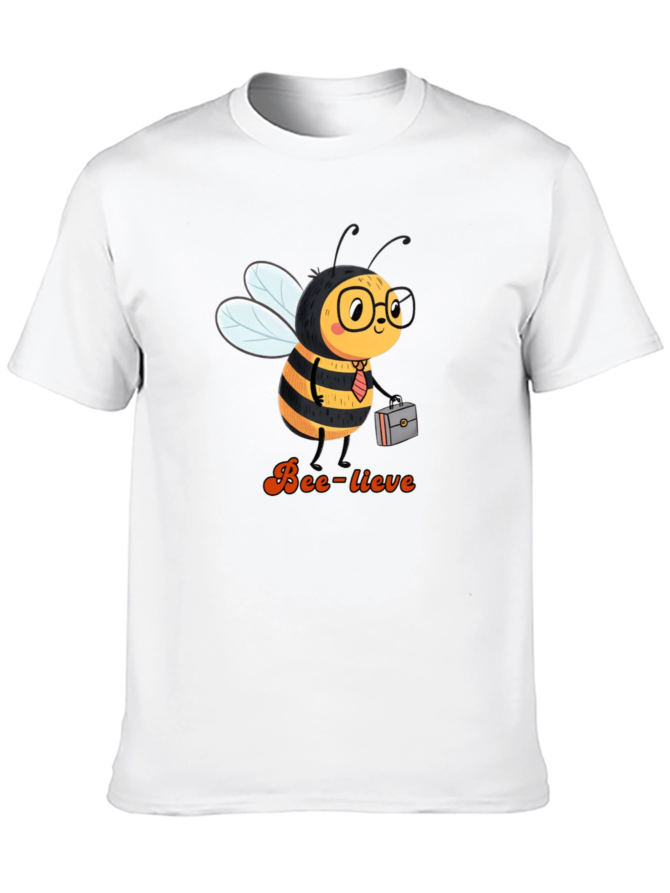 Black Bee-lieve Graphic Tee - Black Cotton T-Shirt view 10