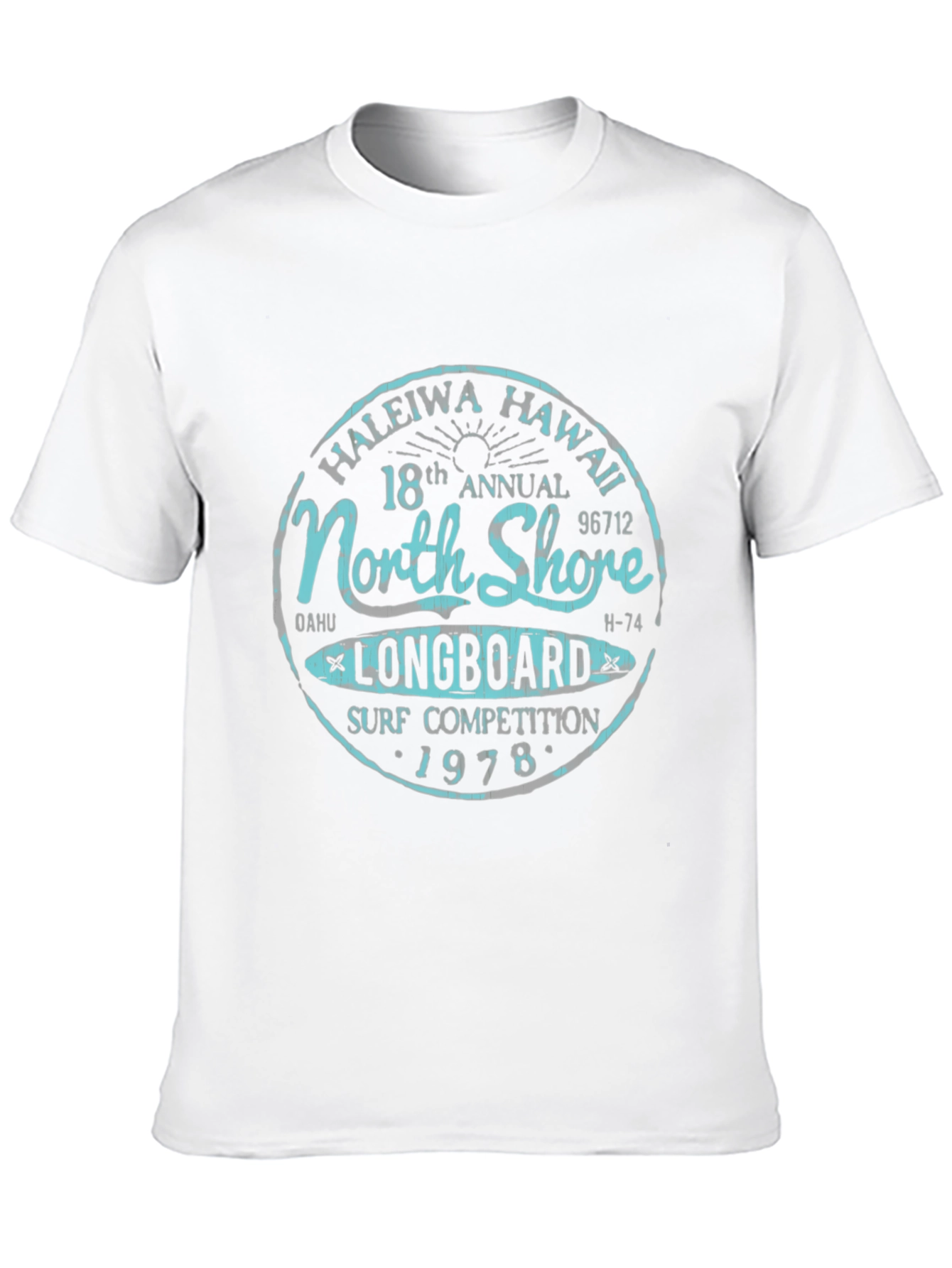 Black North Shore Longboard Surf Competition 1978 T-Shirt view 10