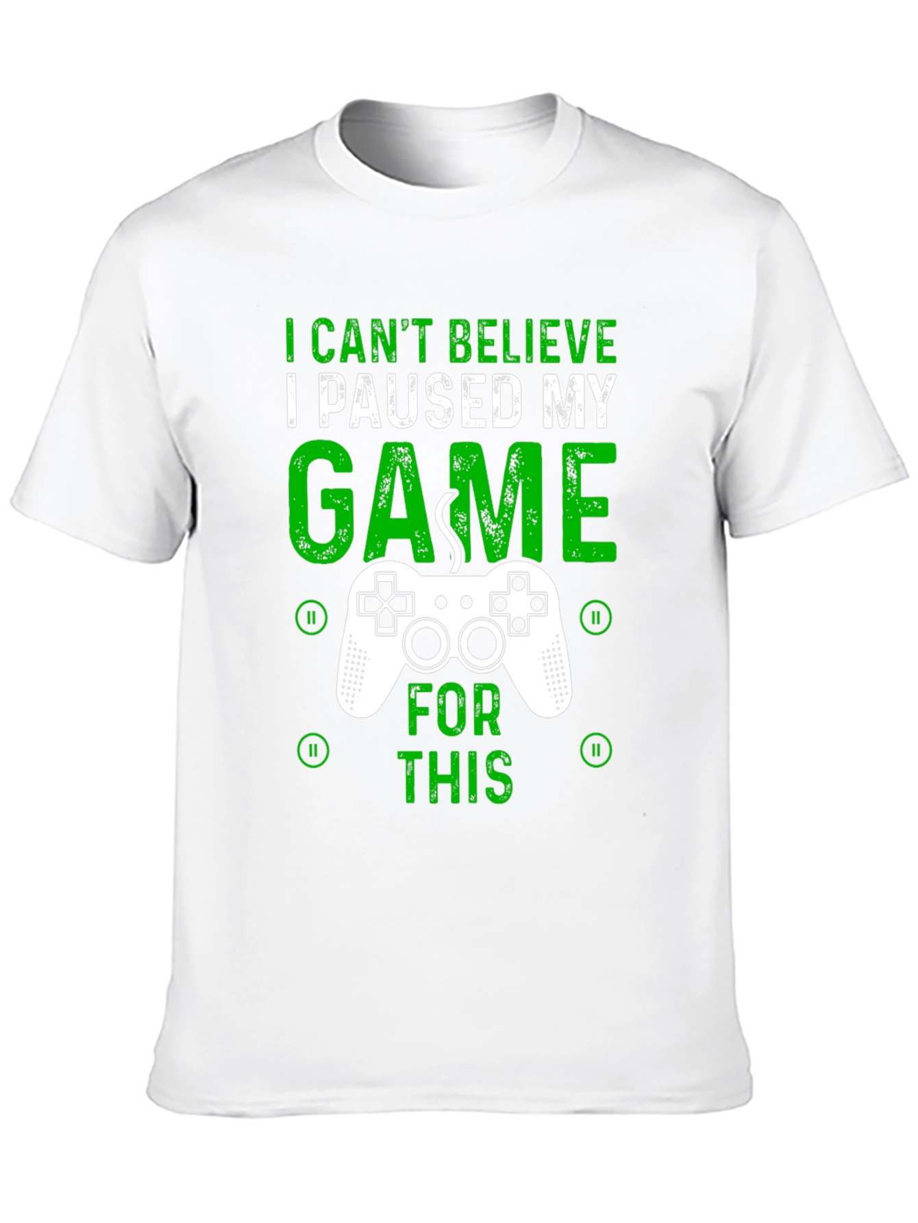 Black Gamer T-Shirt - I Paused My Game For This - Graphic Tee view 10