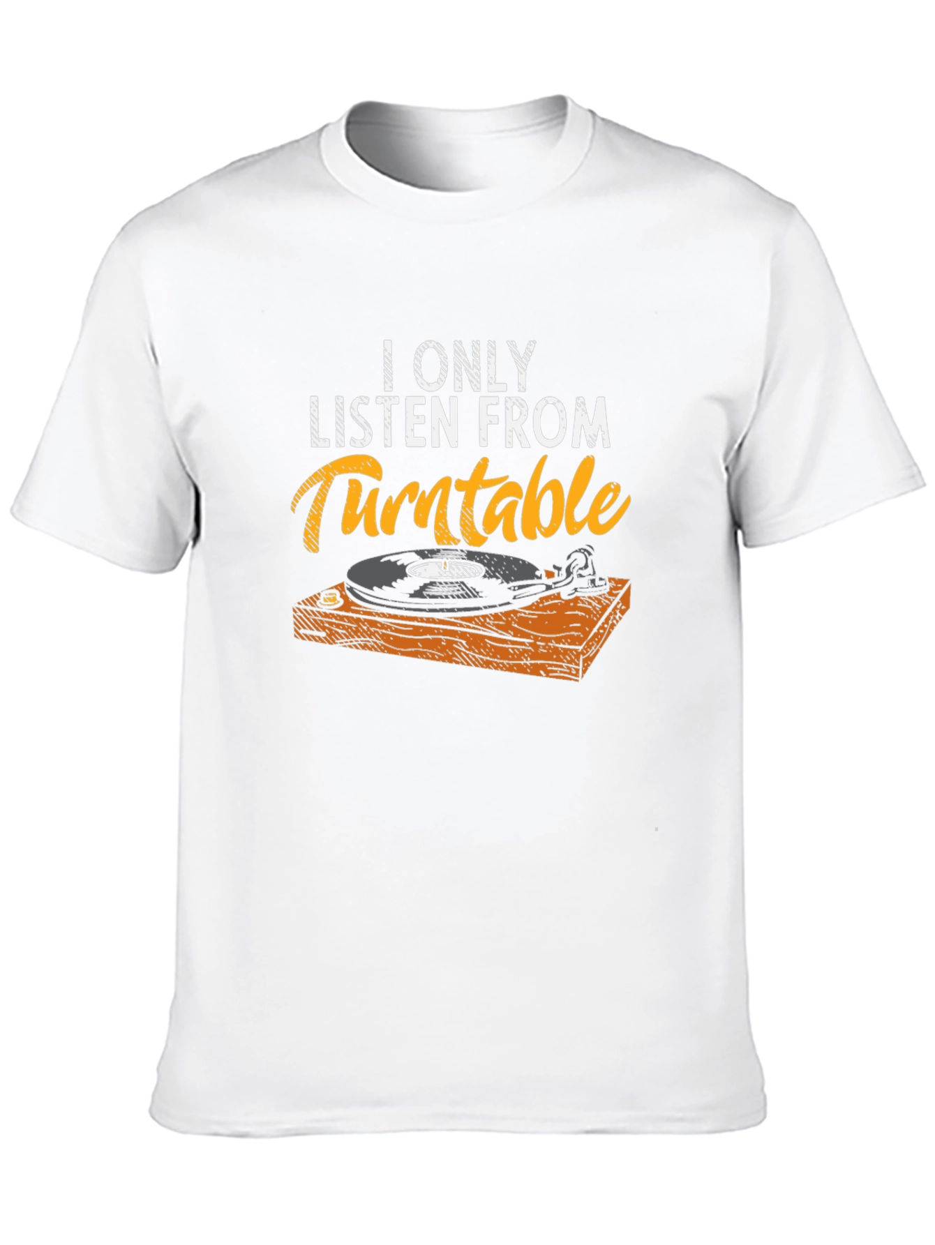 Black Turntable Music Lover Graphic Tee - Retro Style view 10