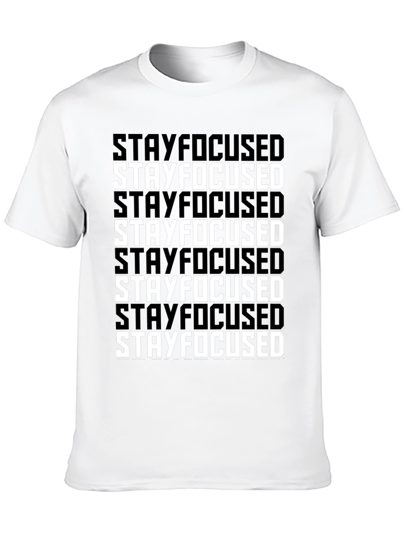 Black Stay Focused Graphic T-Shirt view 10