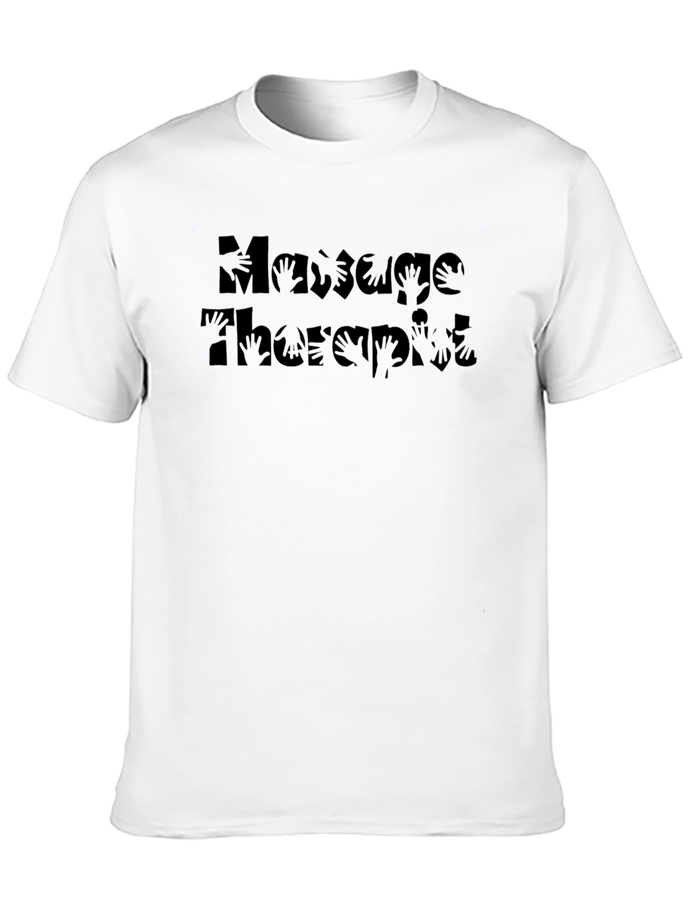 Black Massage Therapist Black Graphic Tee view 10