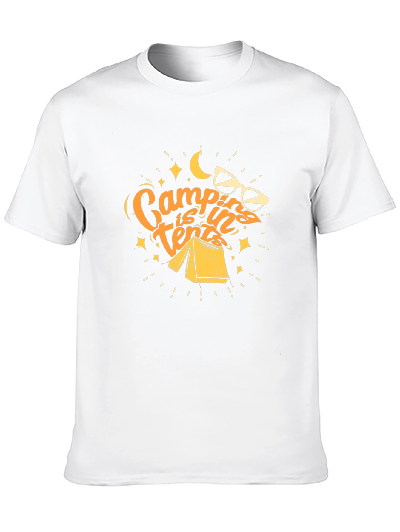 Black Camping is in Tents Graphic Tee view 10