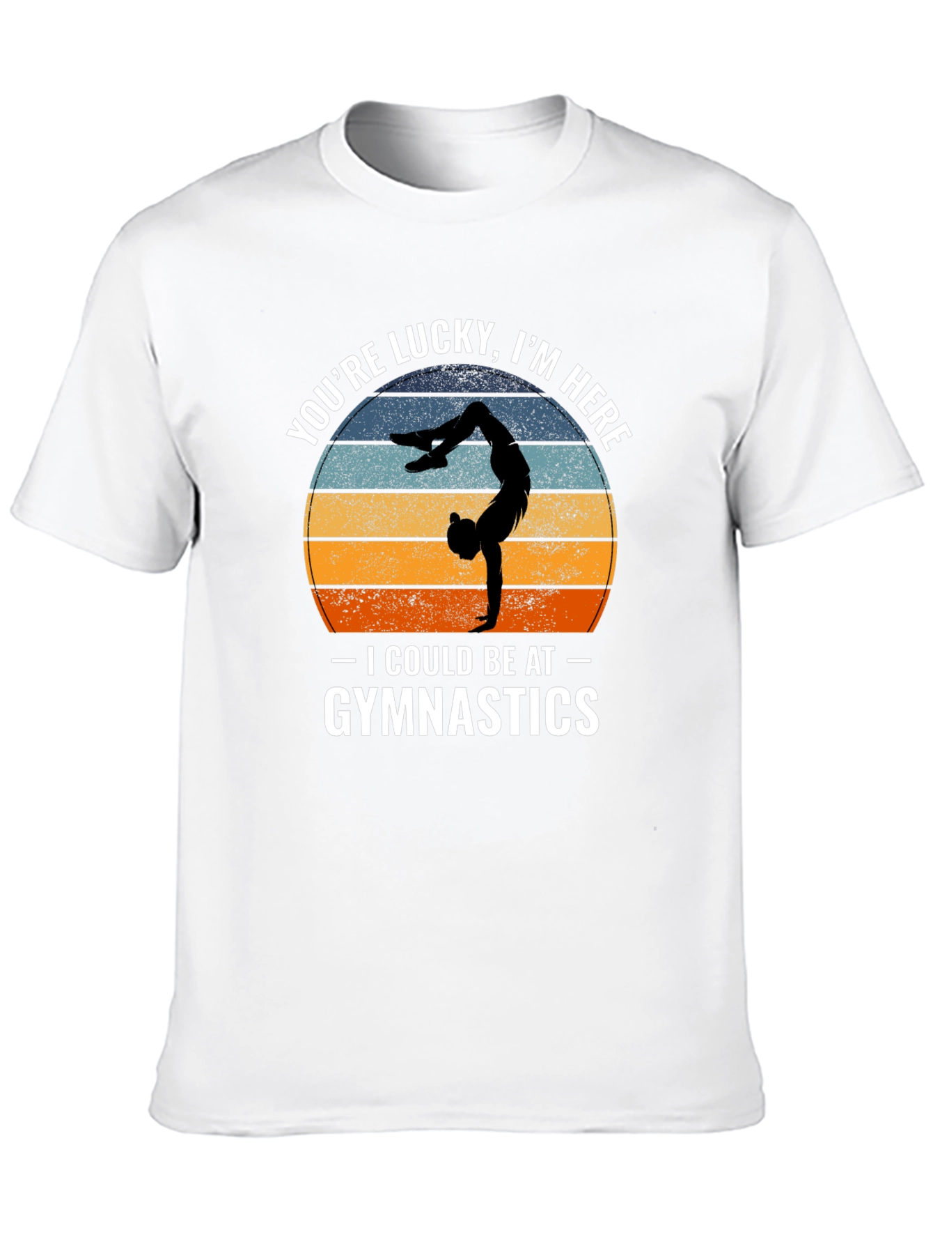 Black Lucky I'm Here Gymnastics Tee view 10