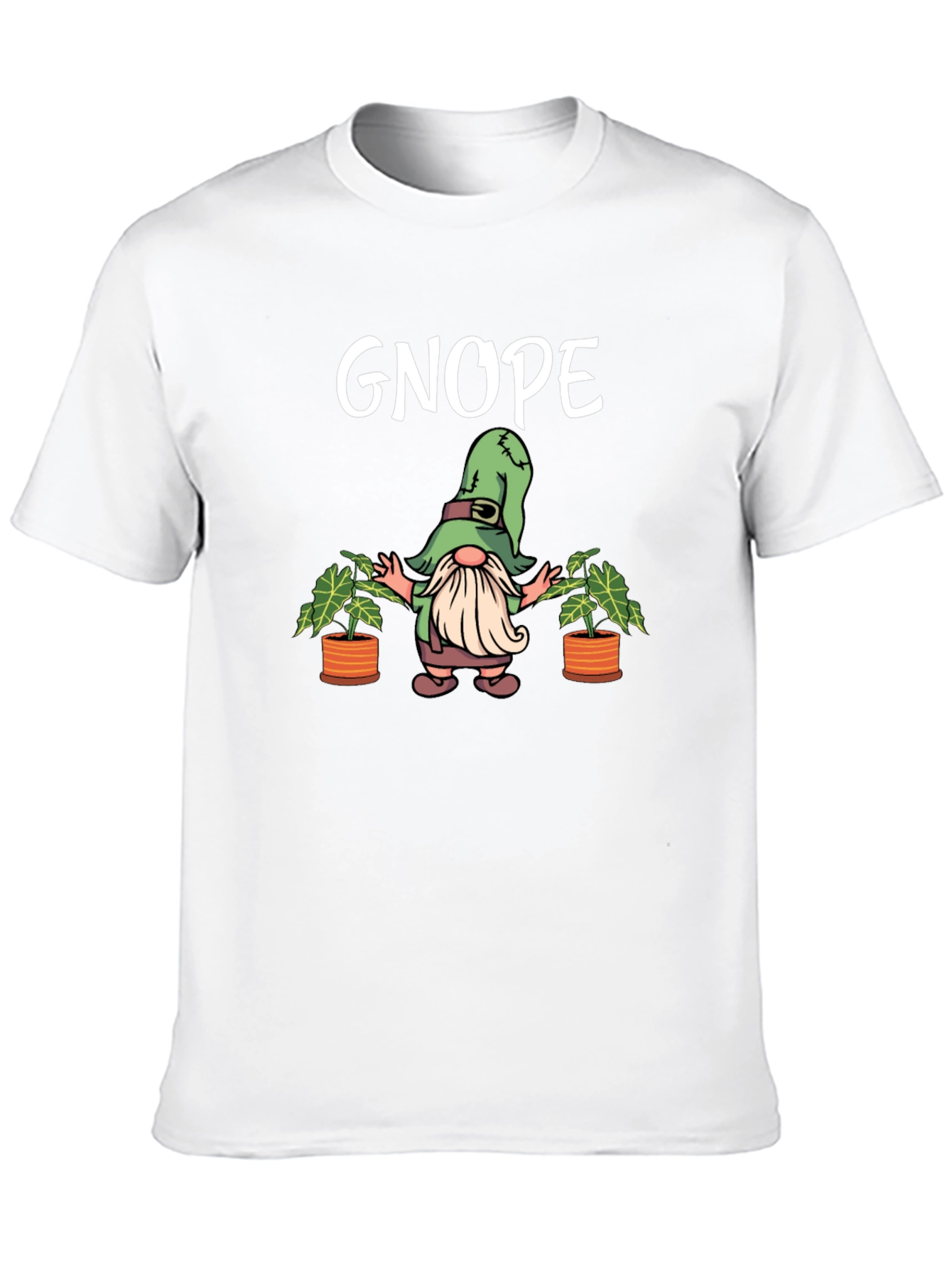 Black Gnope Black T-Shirt - Funny Garden Gnome Graphic Tee view 10