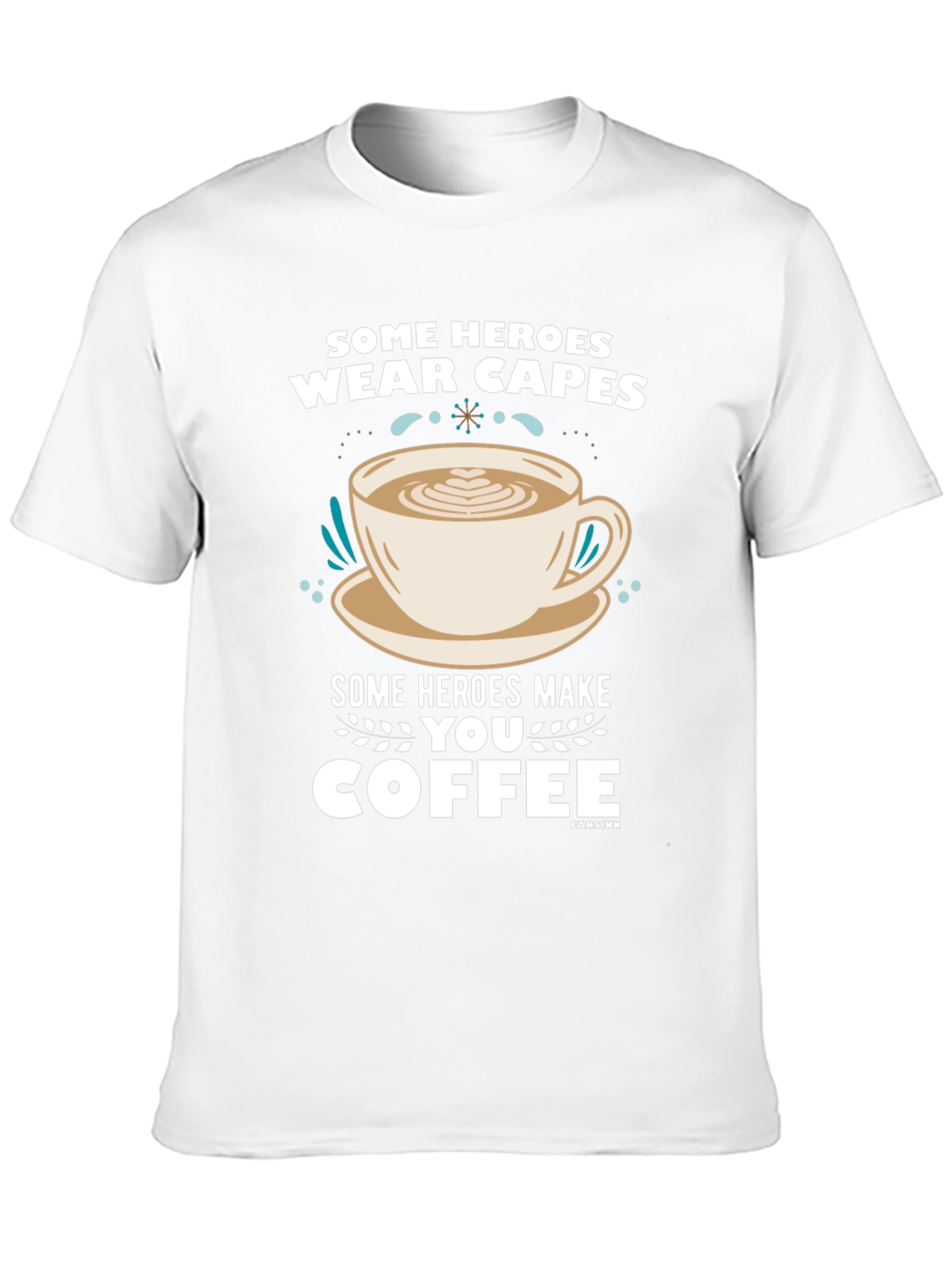 Black Some Heroes Coffee T-Shirt - Caffeine Hero Tee view 10
