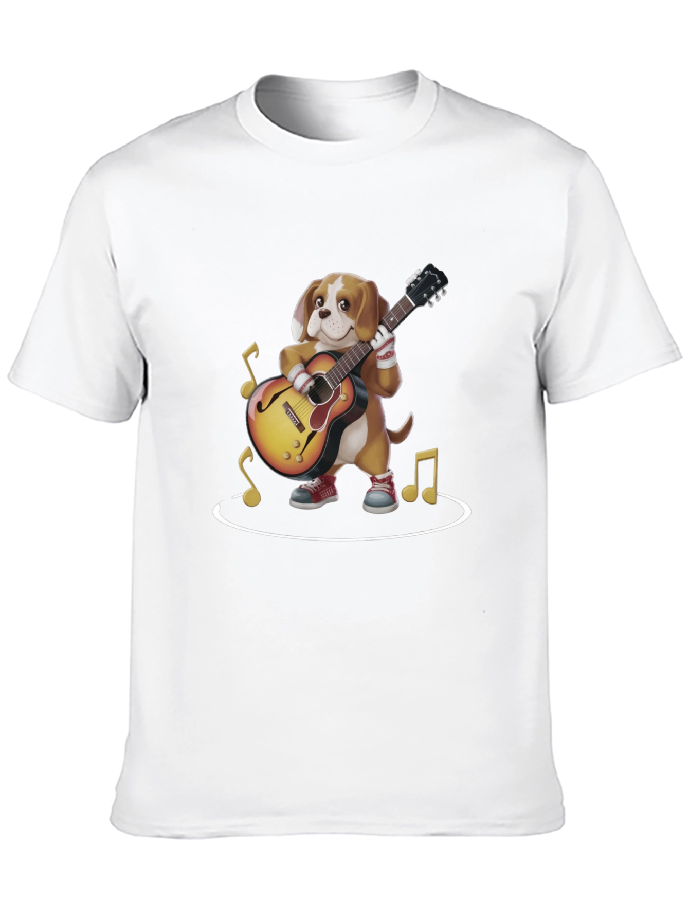 Dog Playing Guitar Graphic Tee - 10