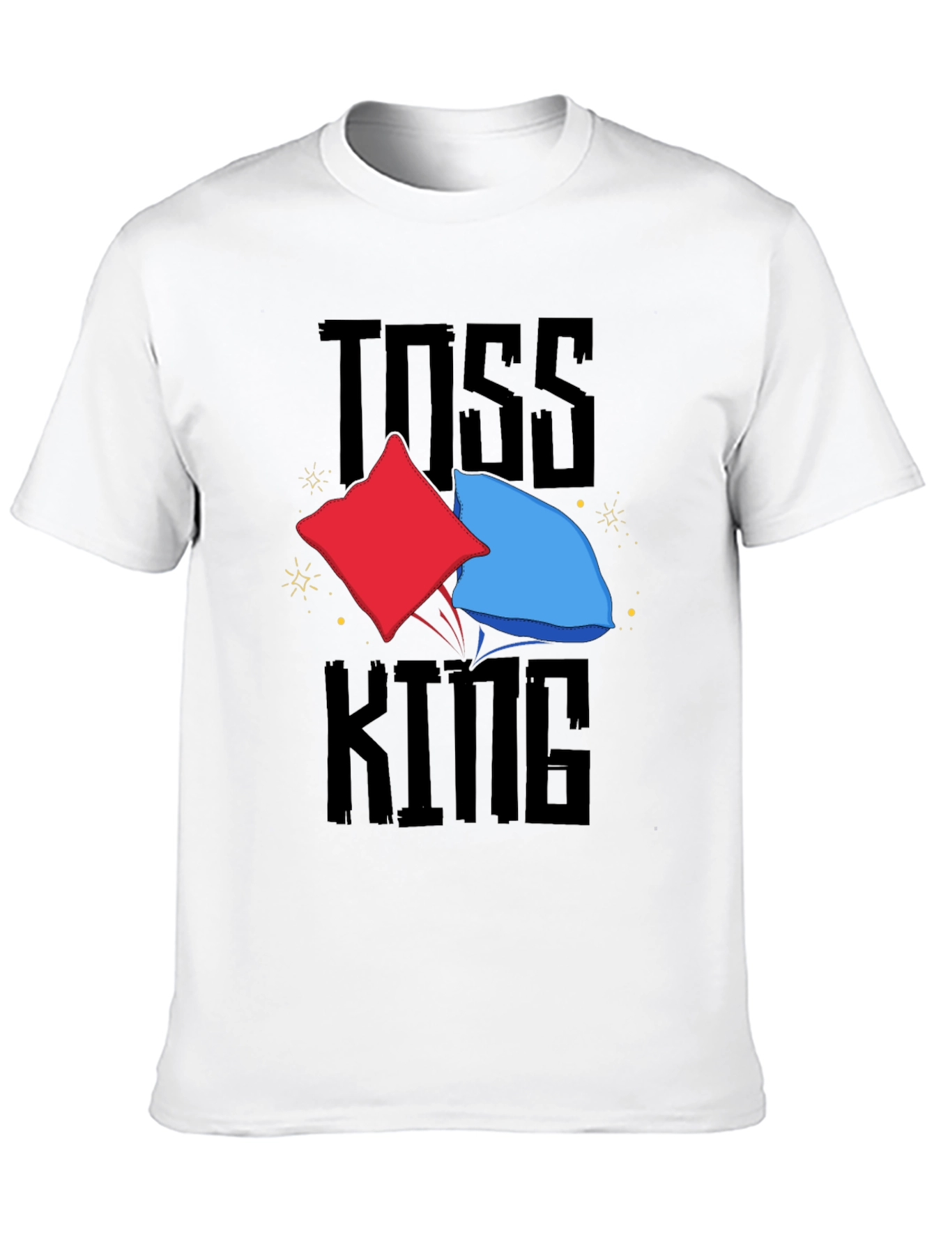 Black Toss King T-Shirt - Cornhole Fan Apparel view 10