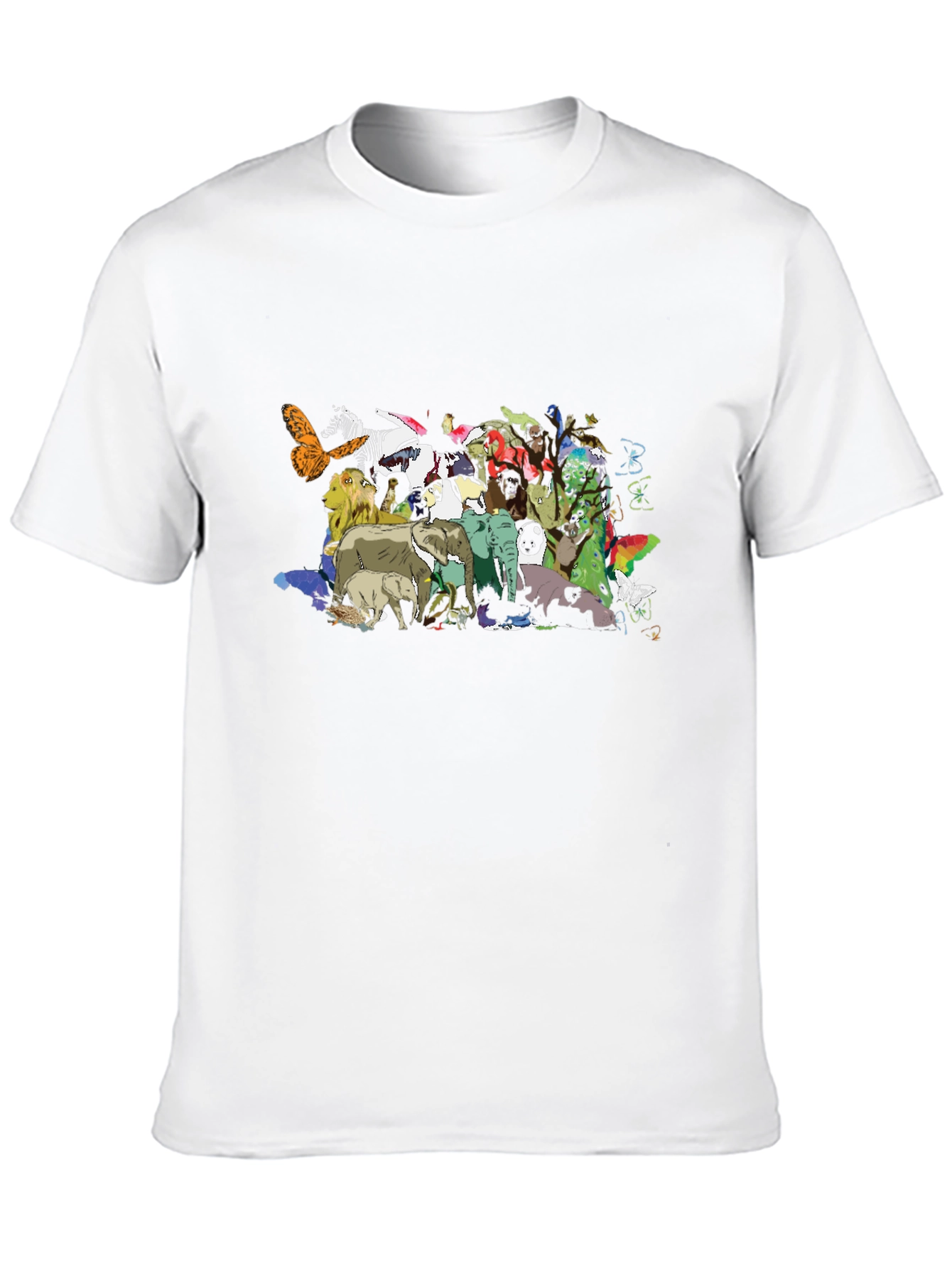 Black Animal Kingdom Graphic Tee view 10