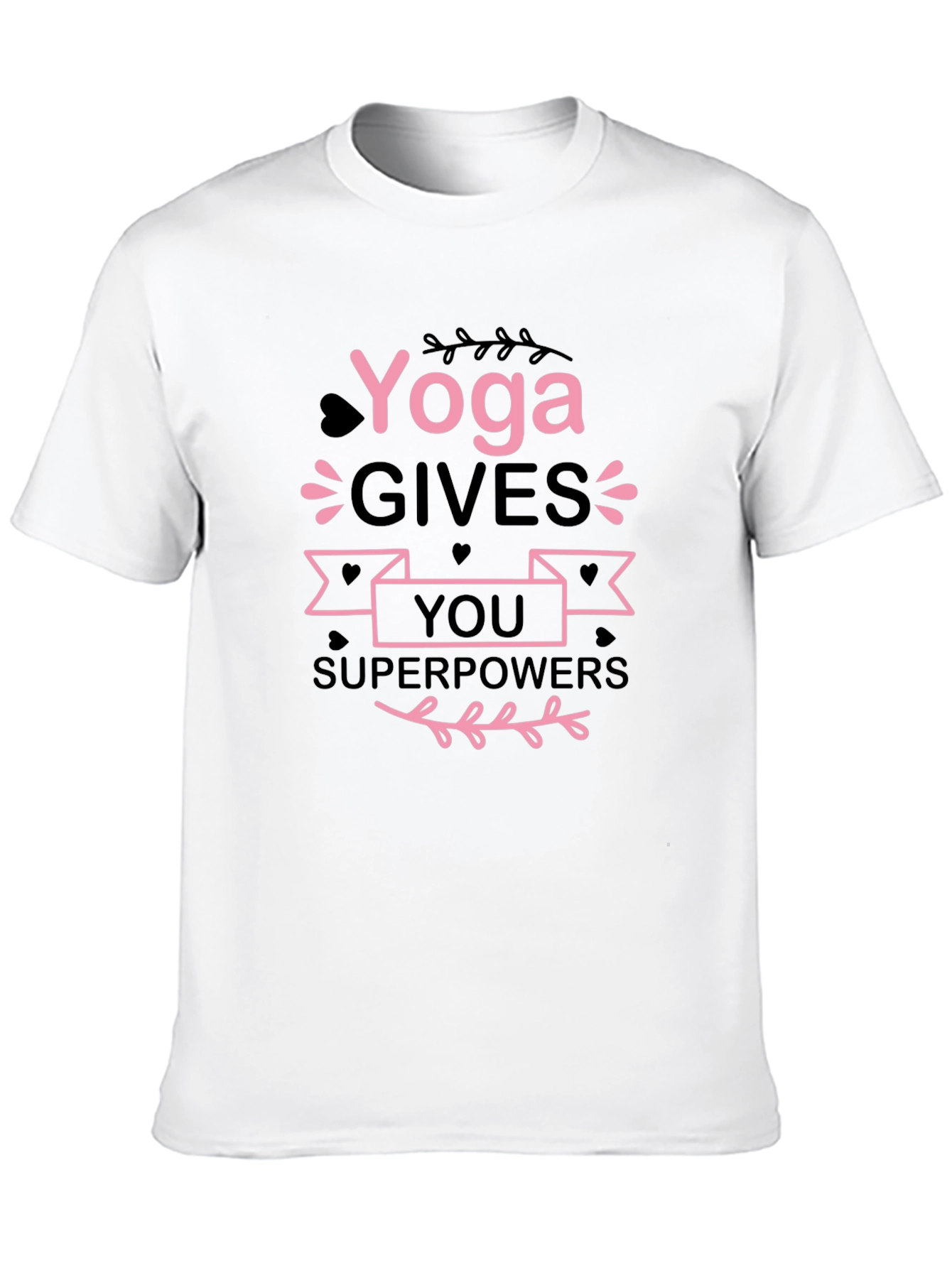 Black Yoga Gives You Superpowers Graphic Tee view 10