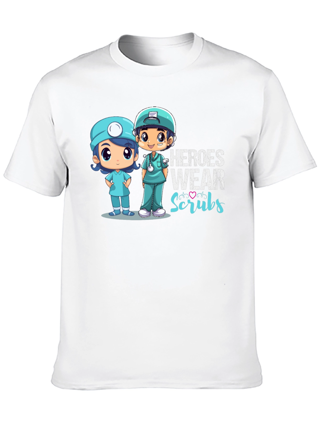 Black Heroes Wear Scrubs T-Shirt view 10