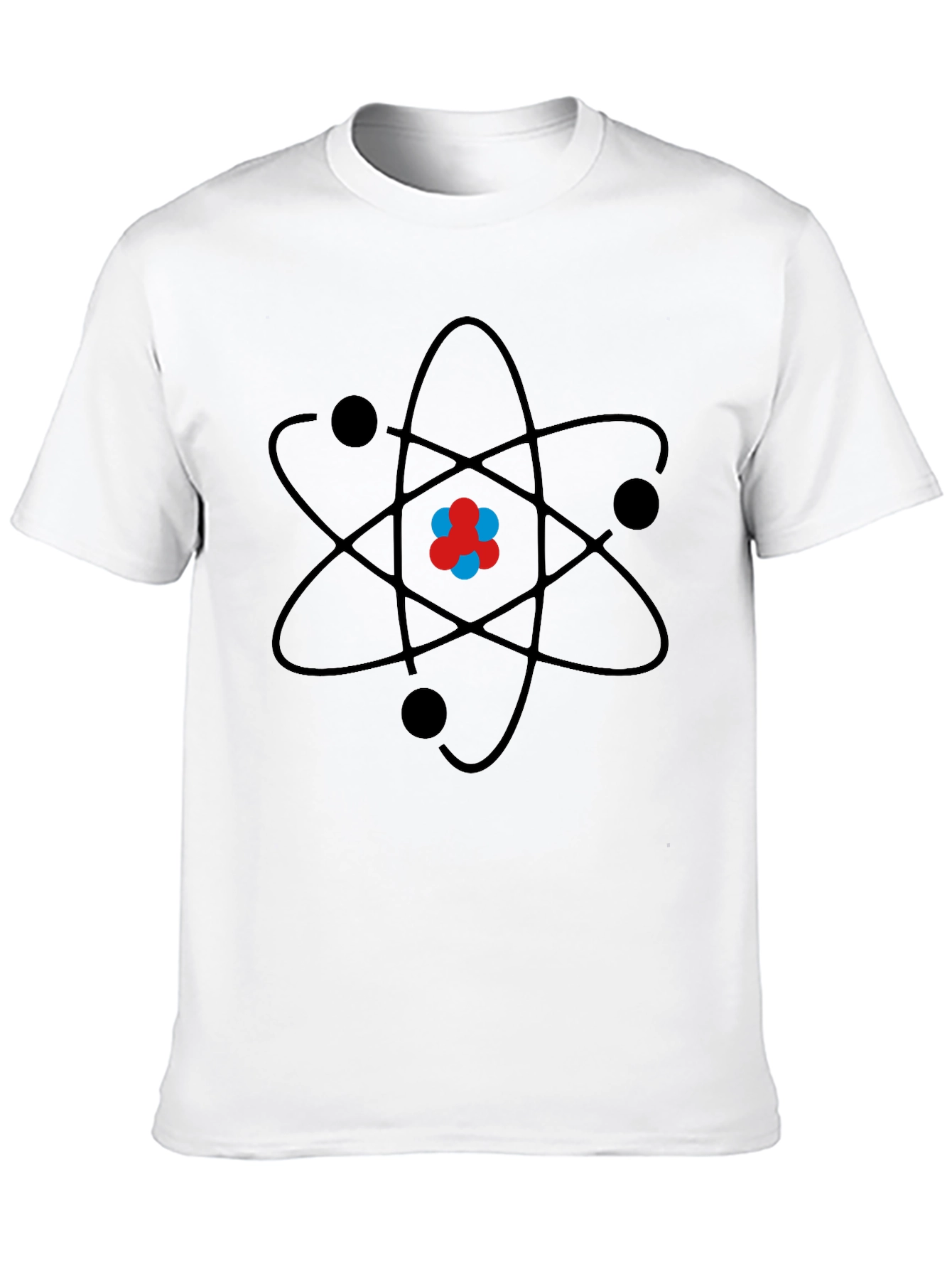 Black Atom Graphic Print Black T-Shirt view 10