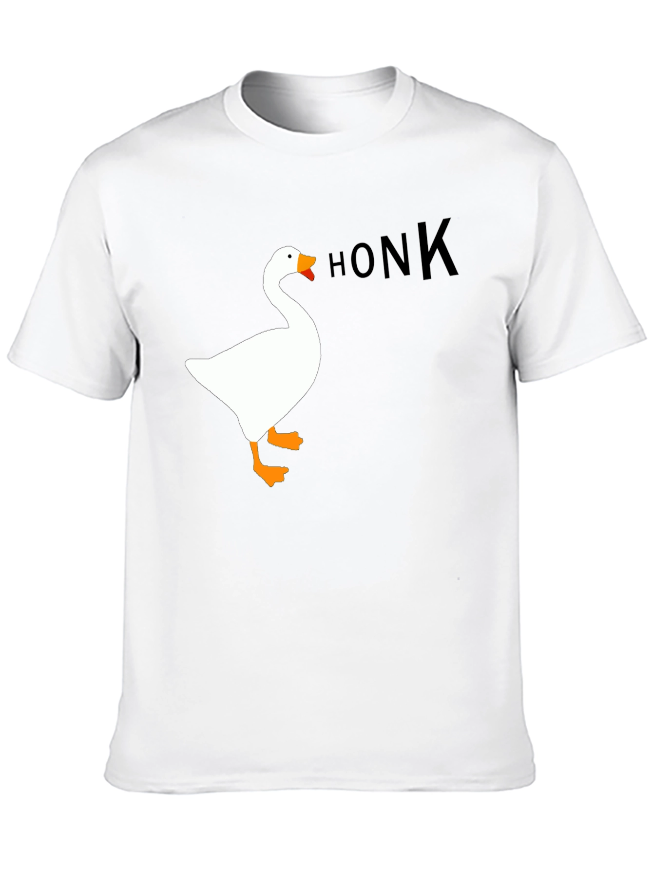 Black Honk Goose Graphic Tee - Black Unisex T-Shirt view 10