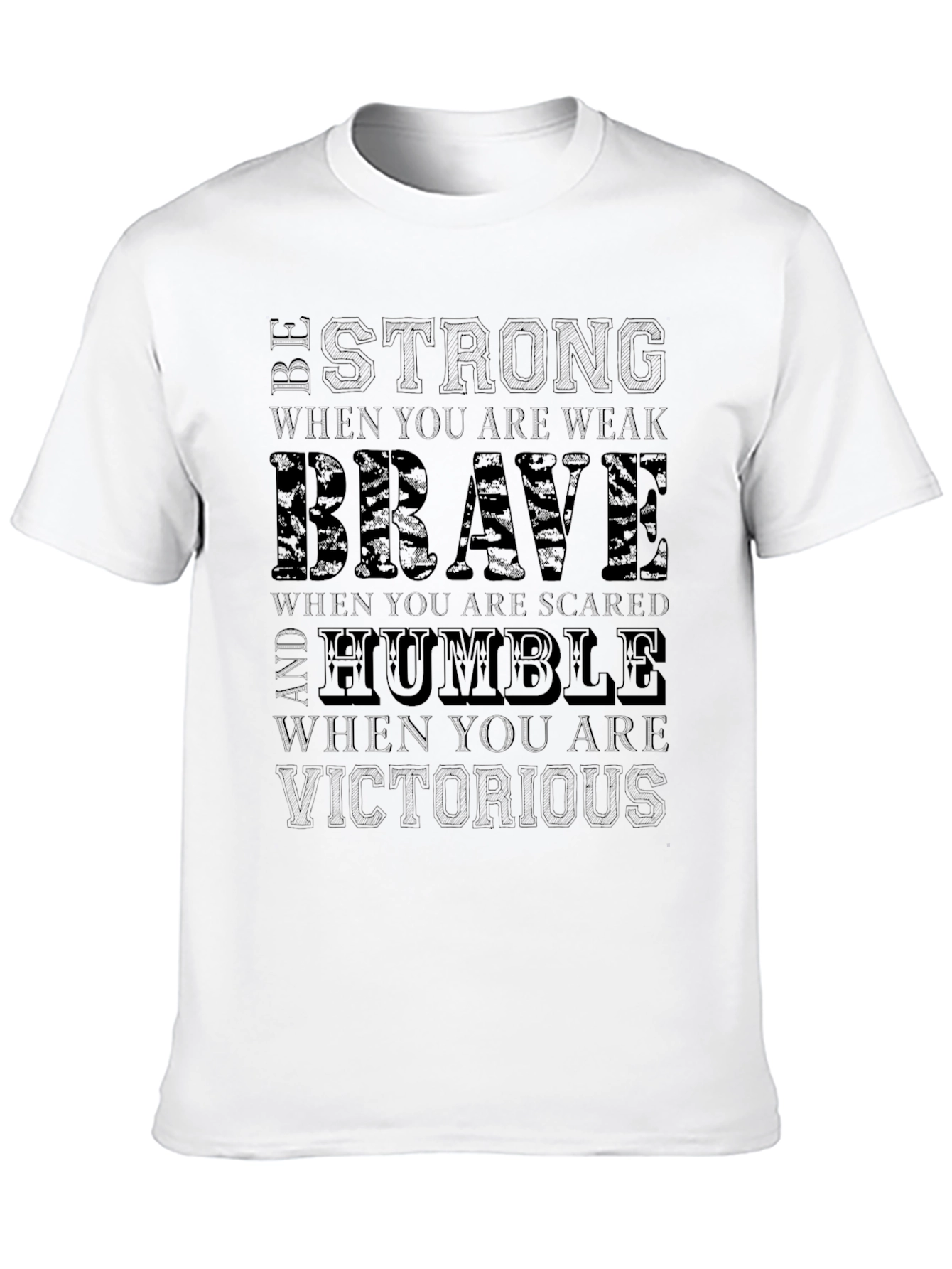 Black Be Strong, Brave, Humble T-Shirt view 10