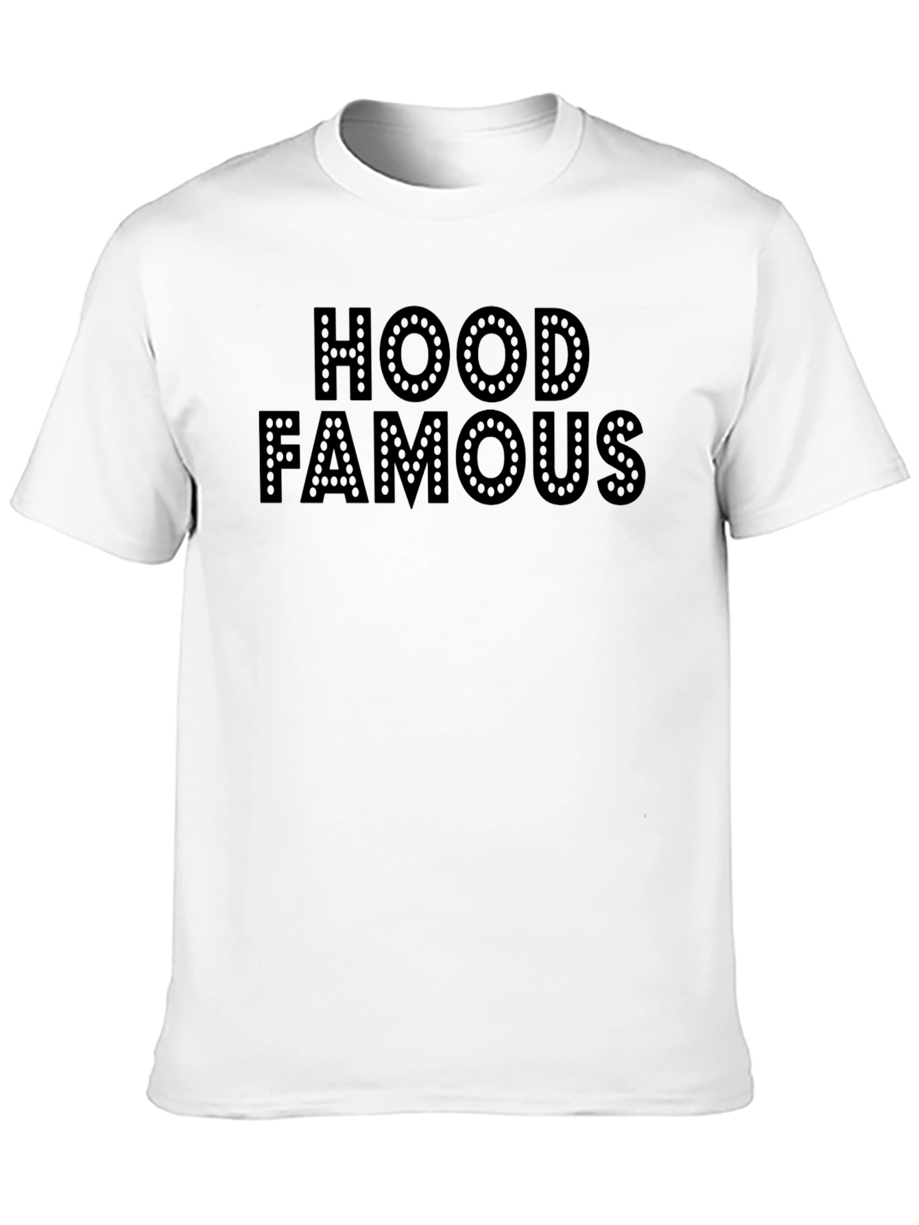 Black Hood Famous Black T-Shirt view 10