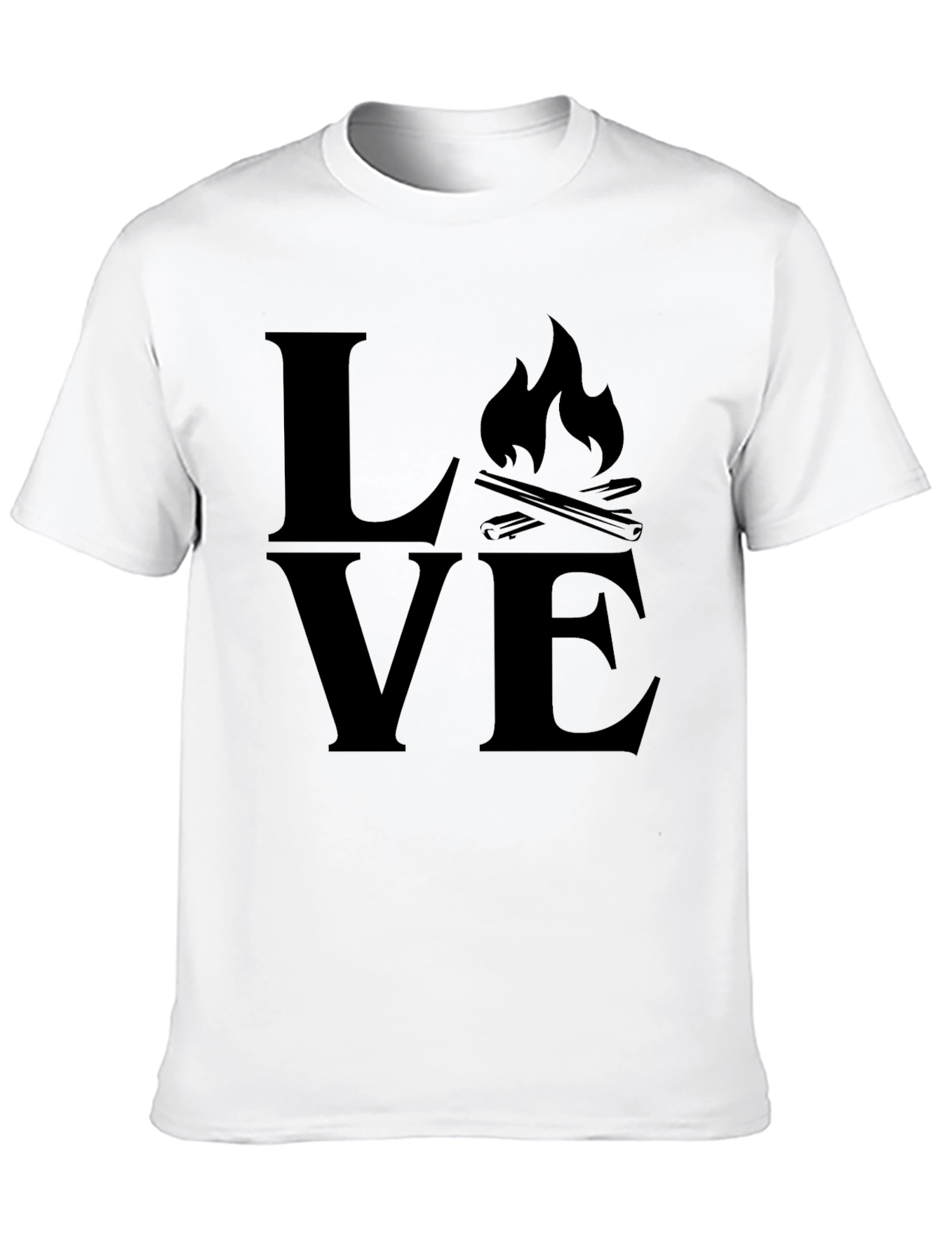 Black Love Camping Black T-Shirt view 10