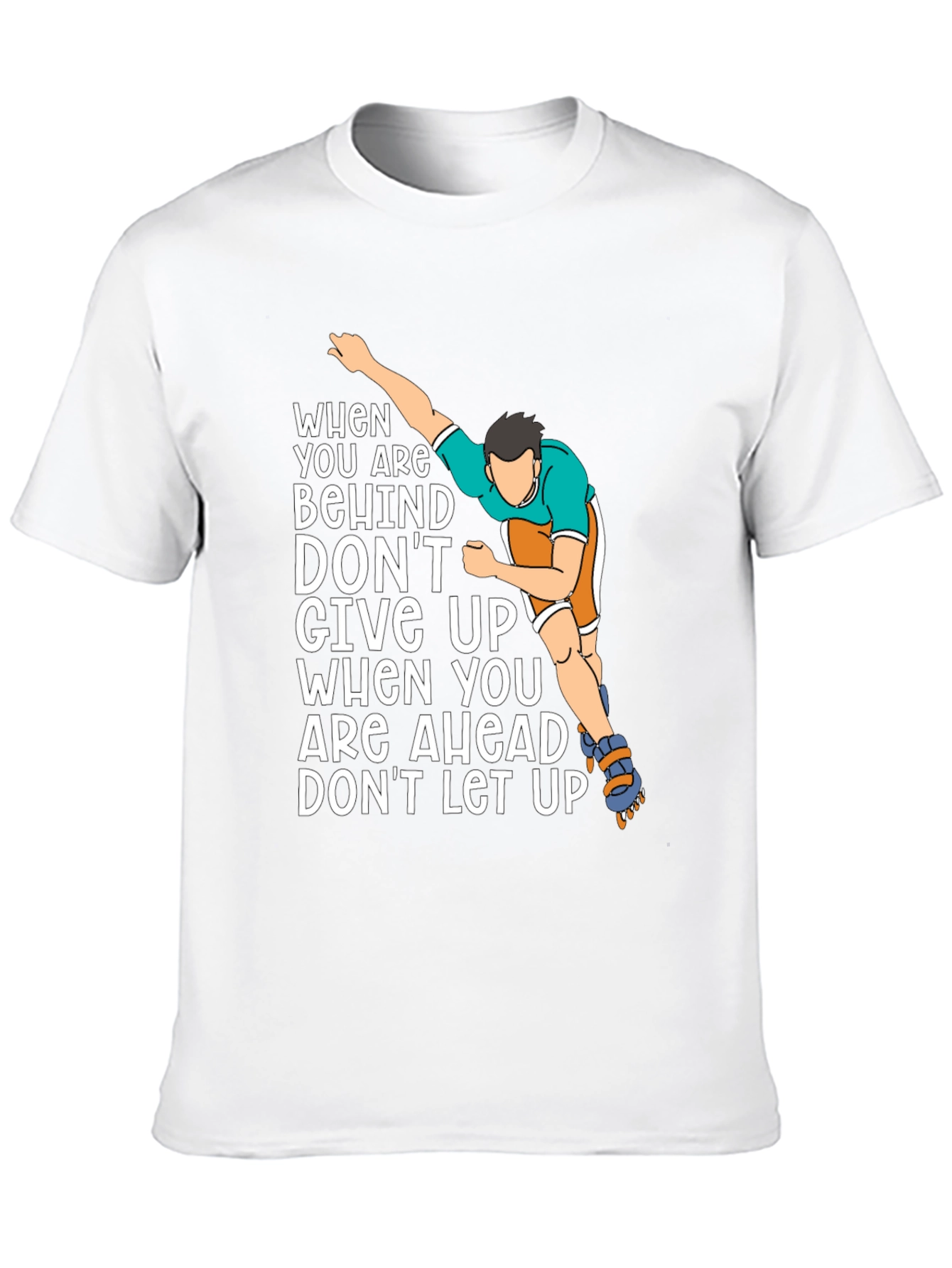 Black Motivational Inline Skater T-Shirt view 10