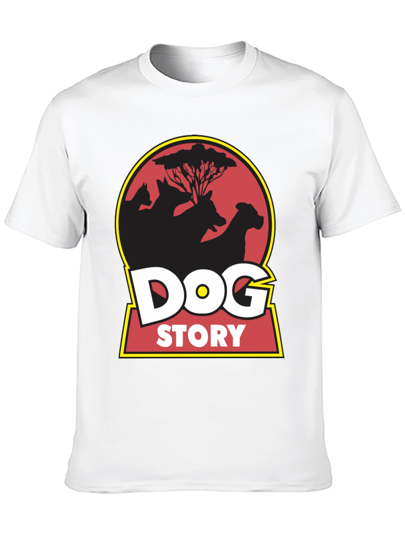 Black Dog Story Graphic Tee - Black Cotton Blend view 10