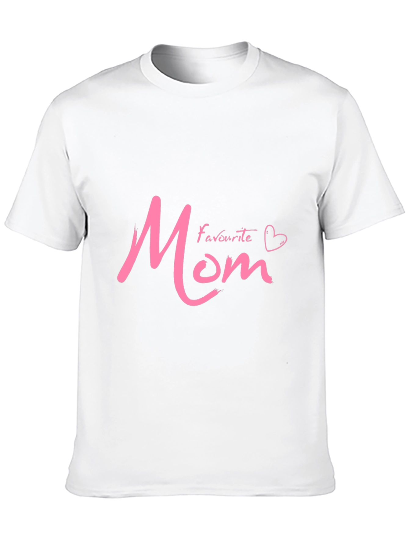 Black Favourite Mom Graphic T-Shirt - Black view 10