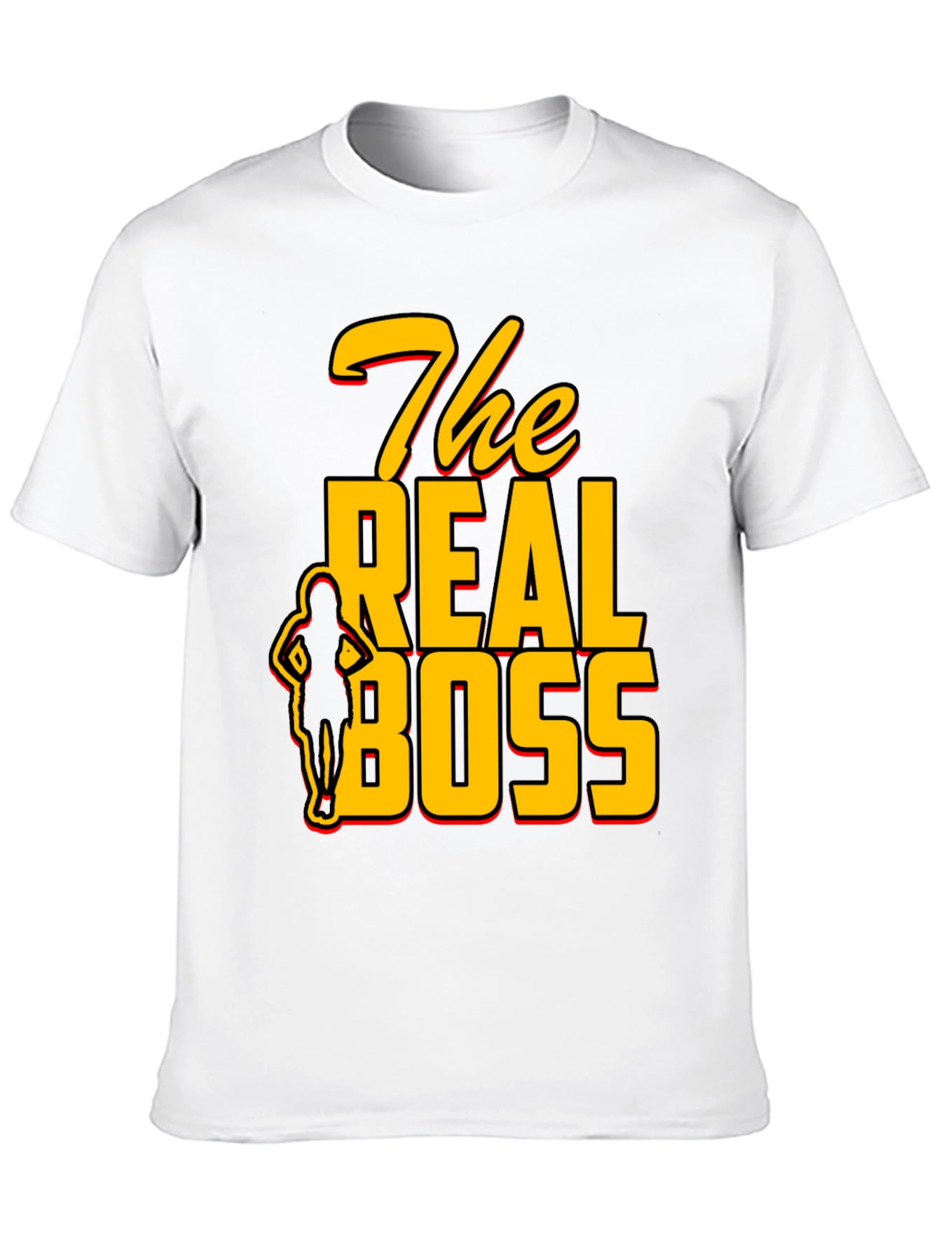 Black The Real Boss Graphic T-Shirt view 10