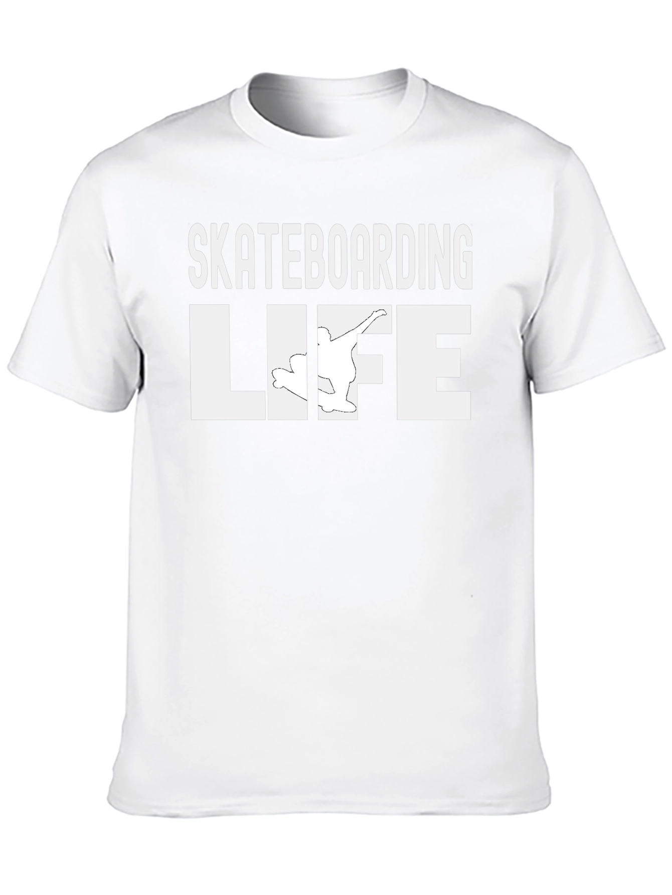 Black Skateboarding Life Graphic Tee - Black Cotton Casual Shirt view 10