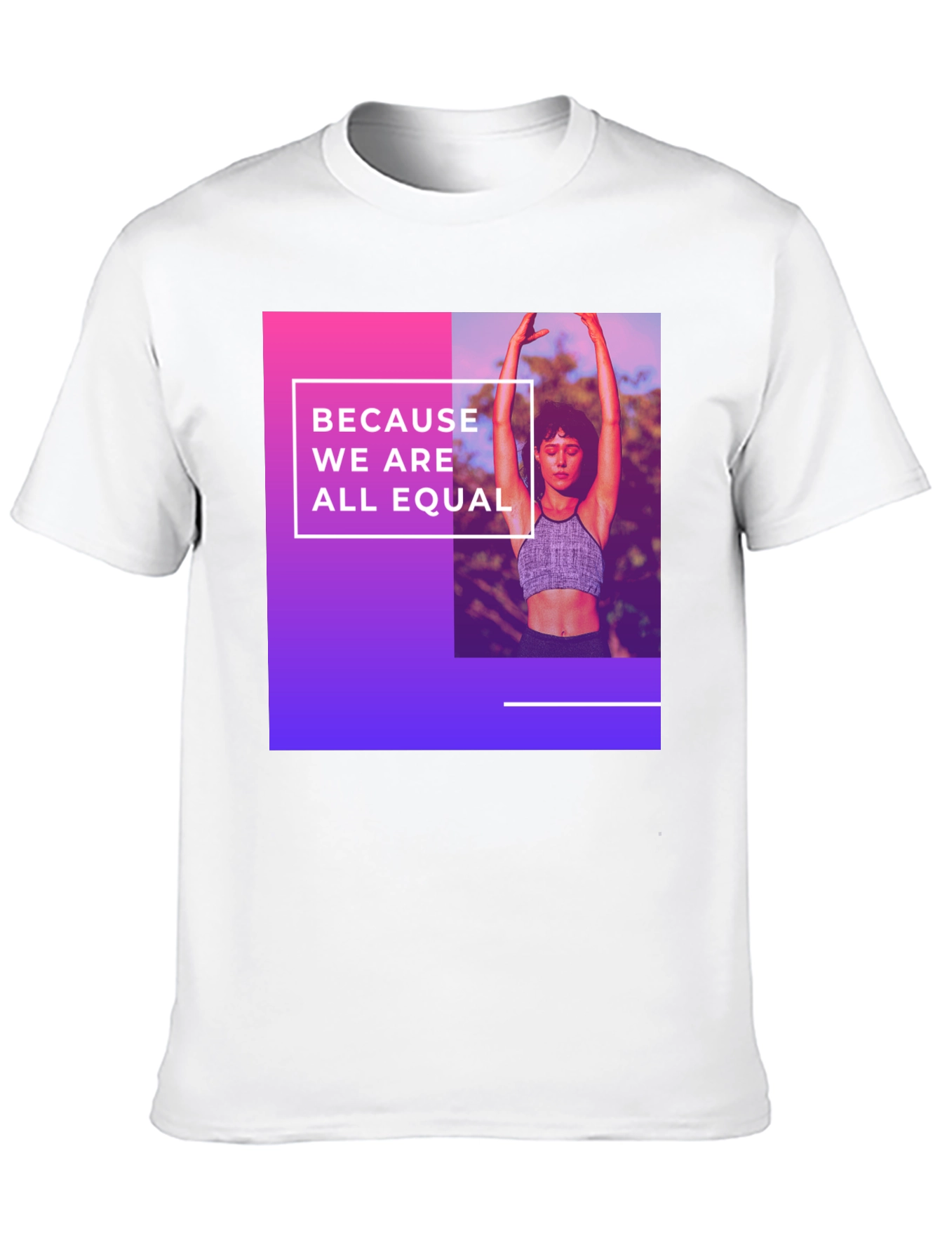Black Equality T-Shirt: Because We Are All Equal view 10