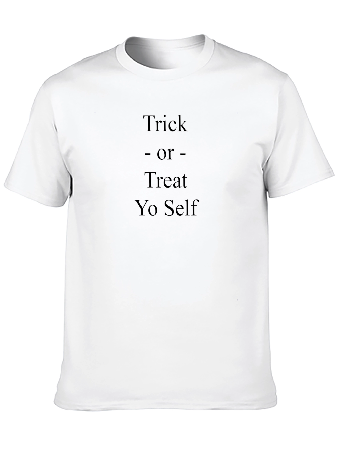 Black Trick or Treat Yo Self Black Tee view 10