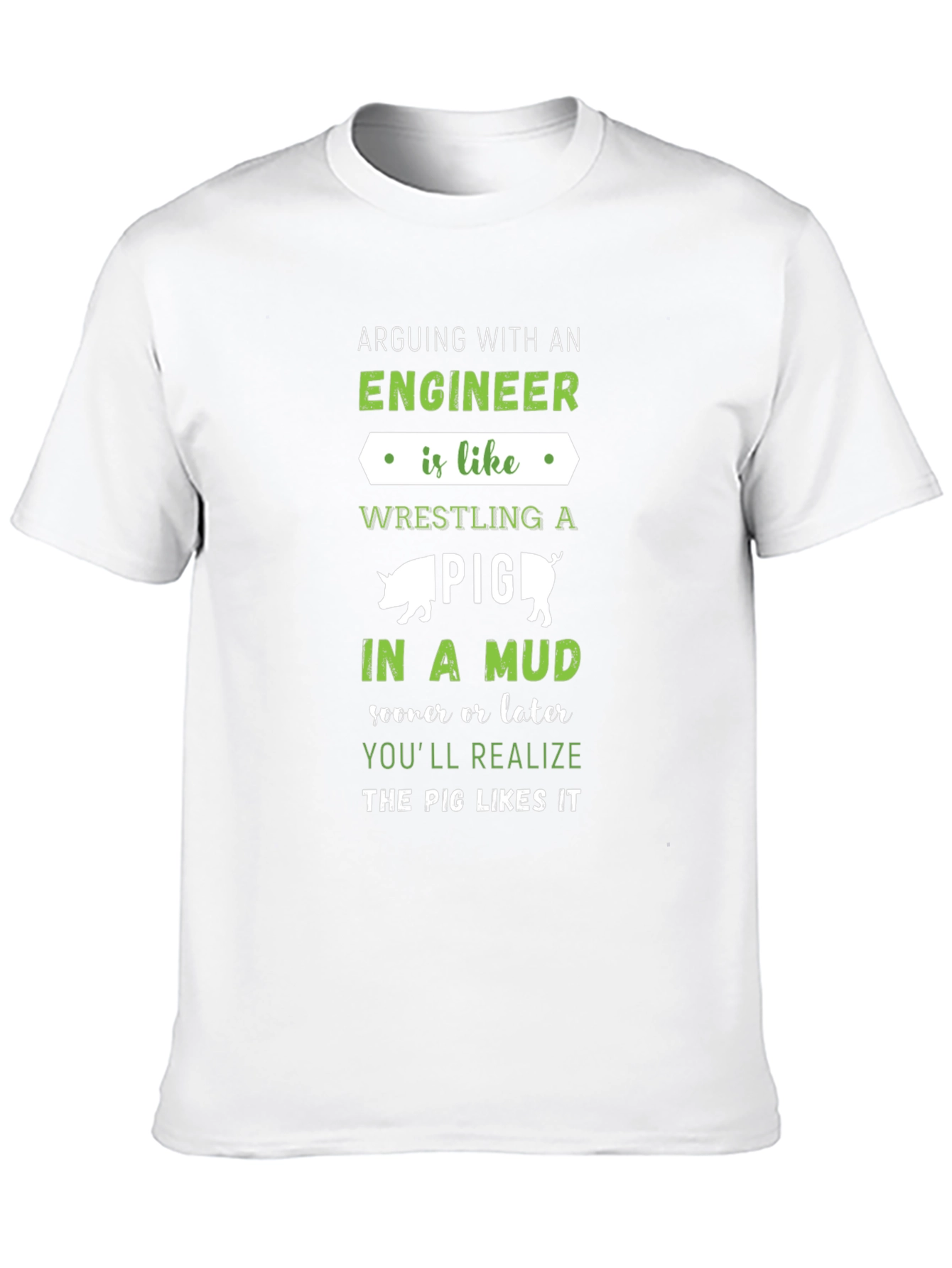 Black Engineer Pig Mud T-Shirt view 10