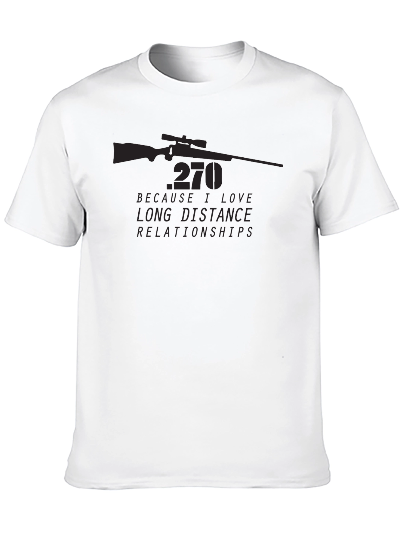 Black 270 Long Distance Relationships Graphic Tee - Black view 10