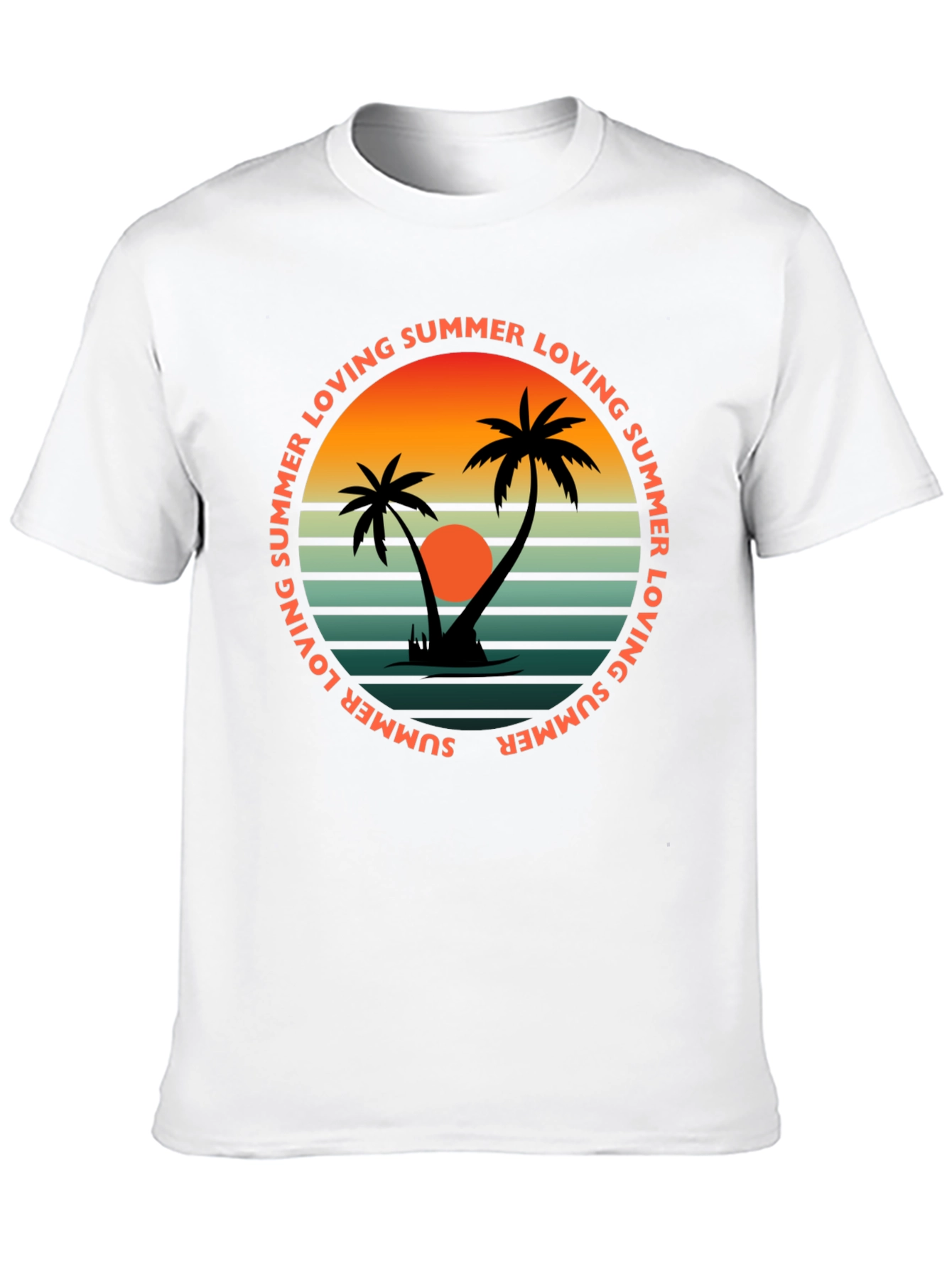 Black Summer Loving Graphic Tee - Retro Beach Vibes view 10