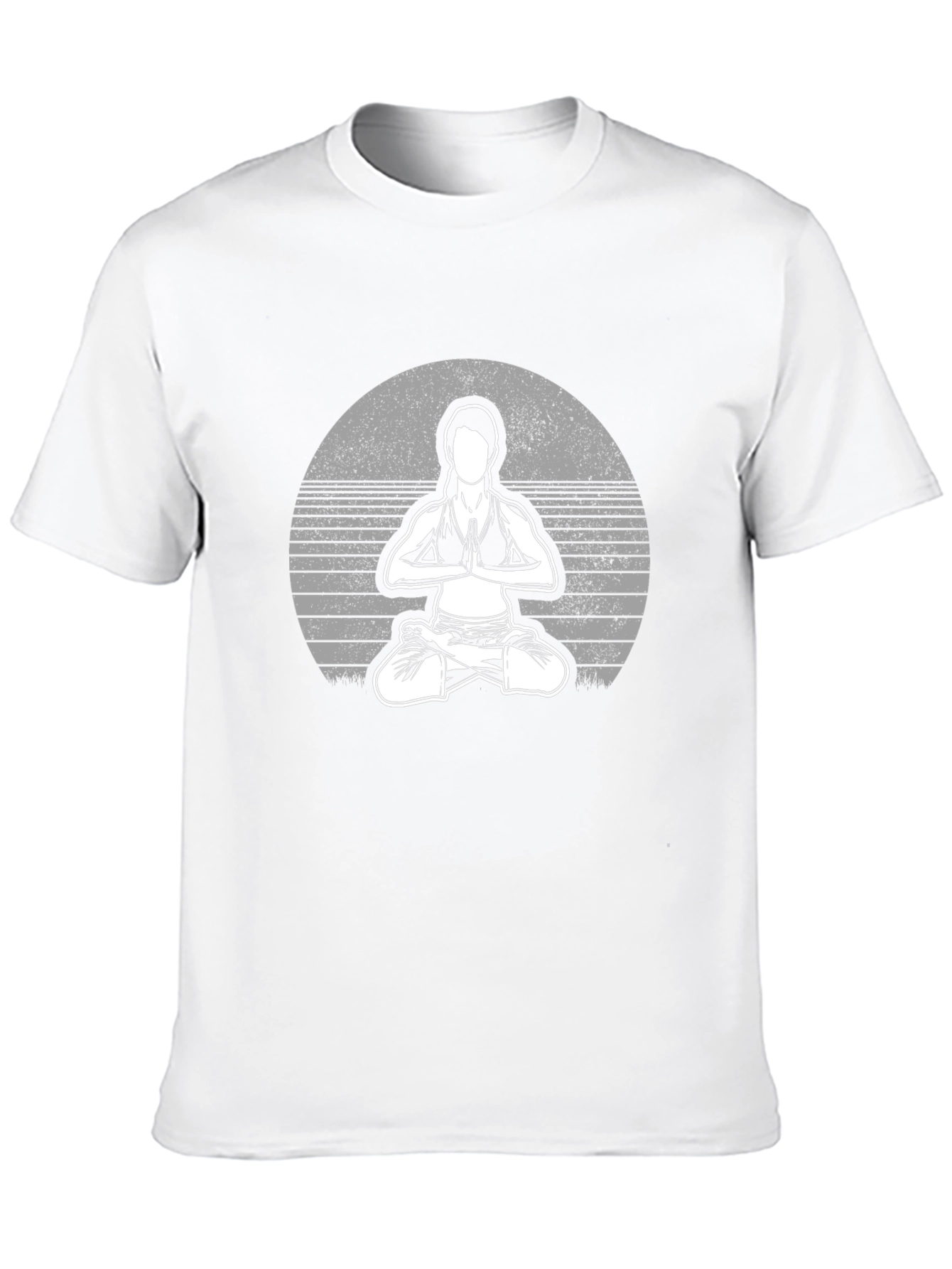 Black Yoga Pose Graphic Tee - Unisex Black T-Shirt view 10