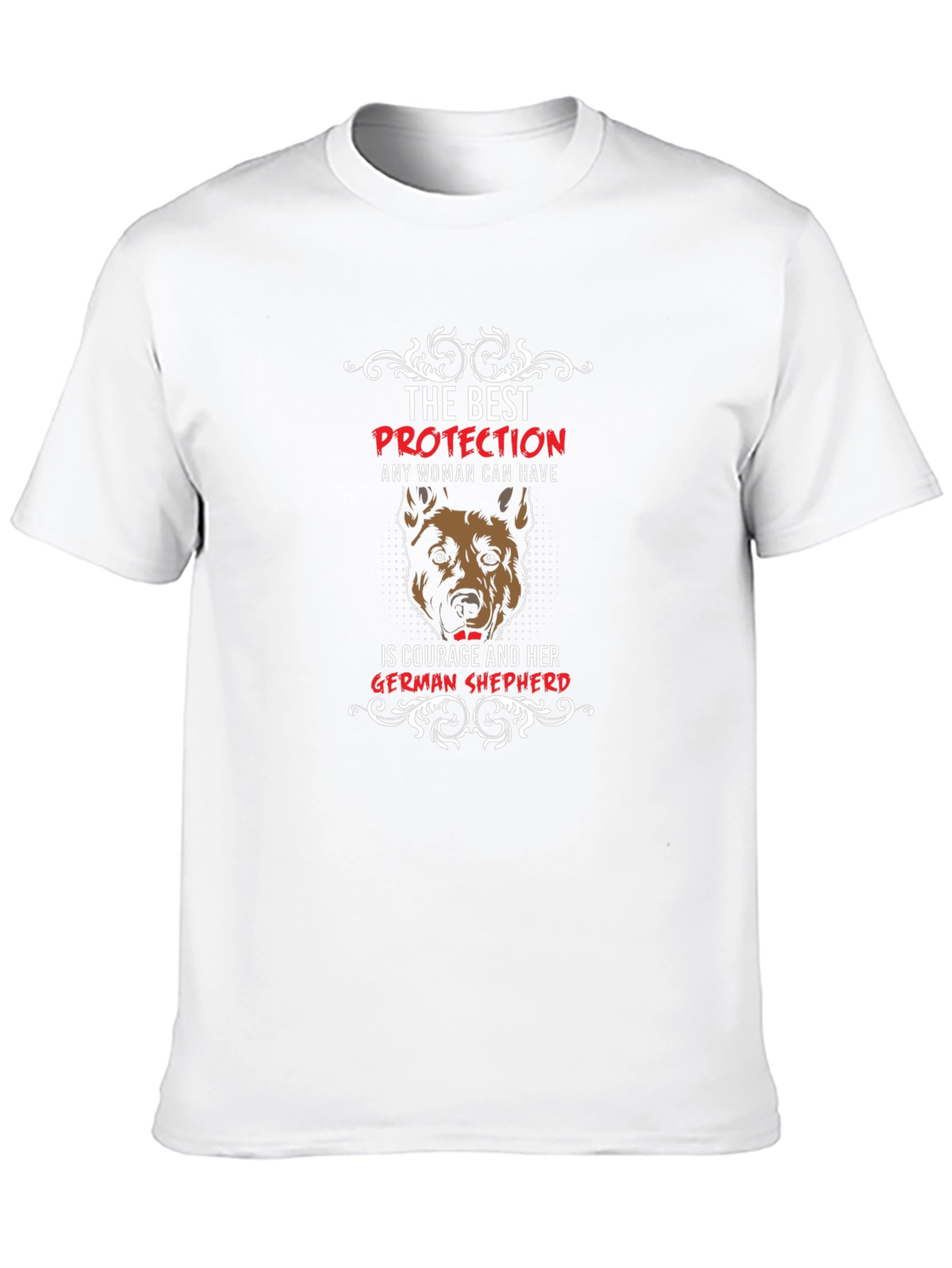 Black German Shepherd Protection Women's T-Shirt view 10