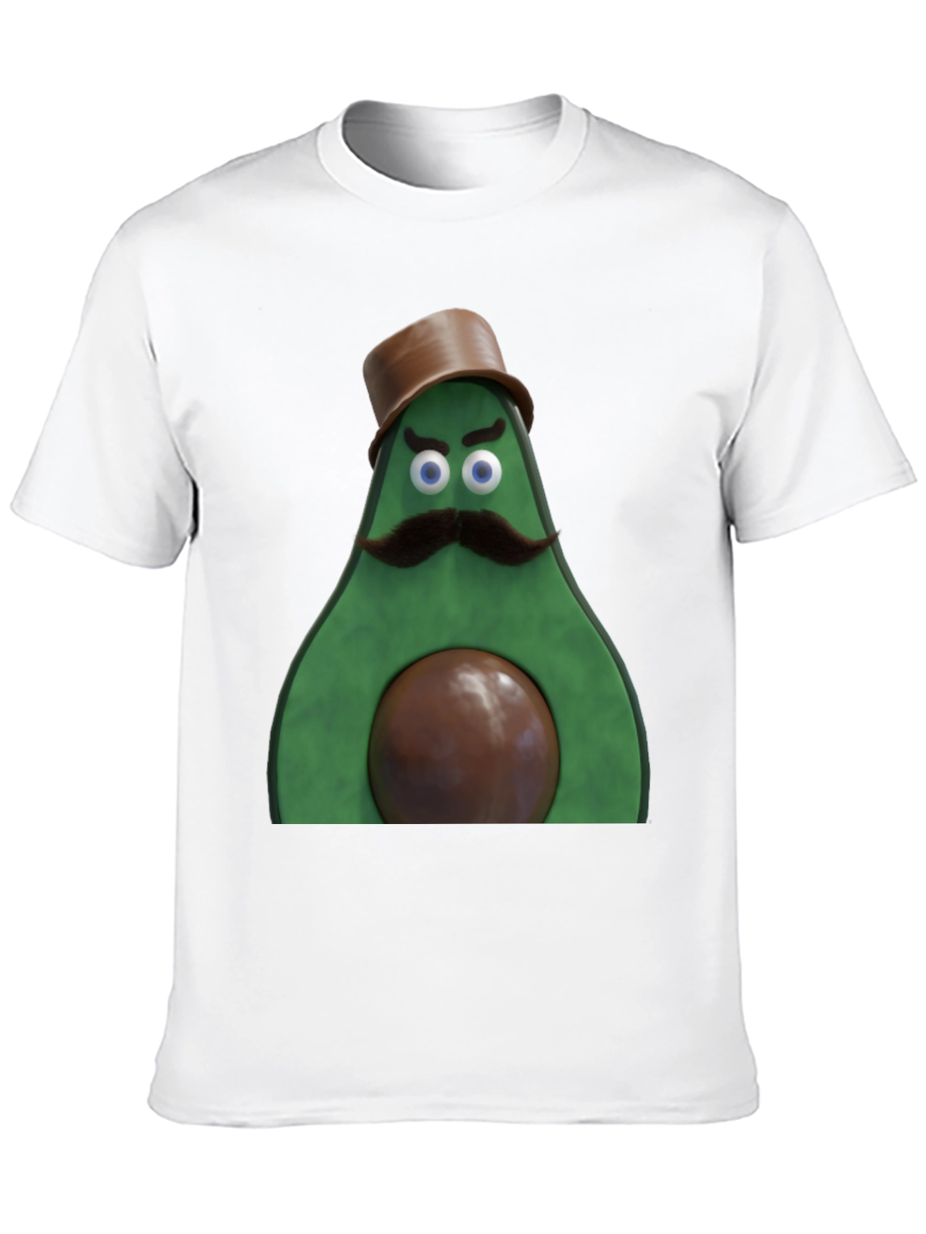Black Avocado Gentleman Graphic Tee - Quirky Black T-Shirt view 10