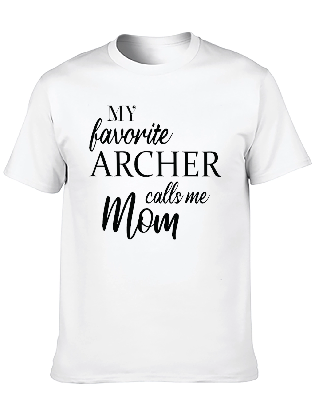 Black Archer Mom T-Shirt: My Favorite Archer view 10