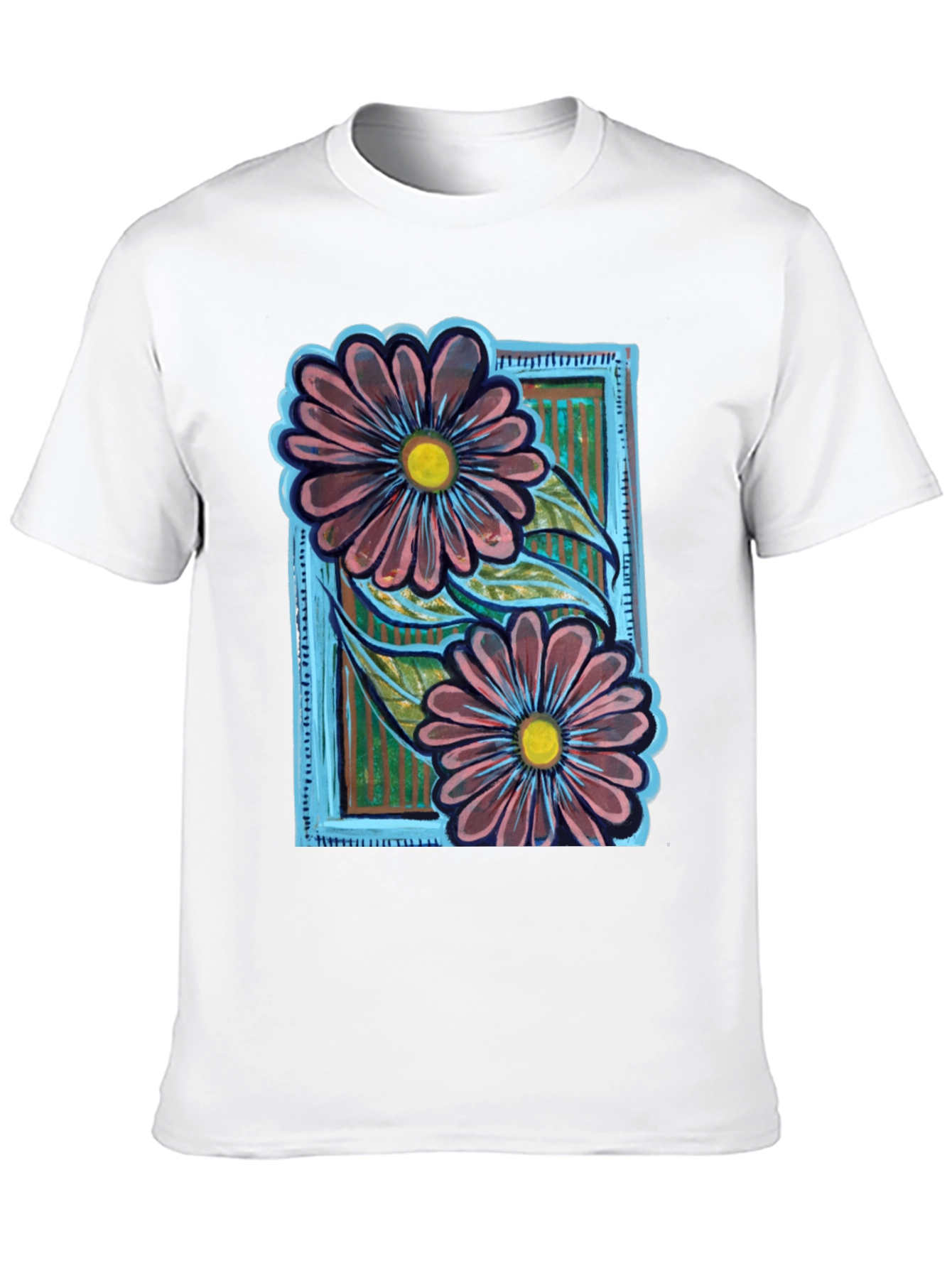 Black Floral Graphic Print T-Shirt view 10