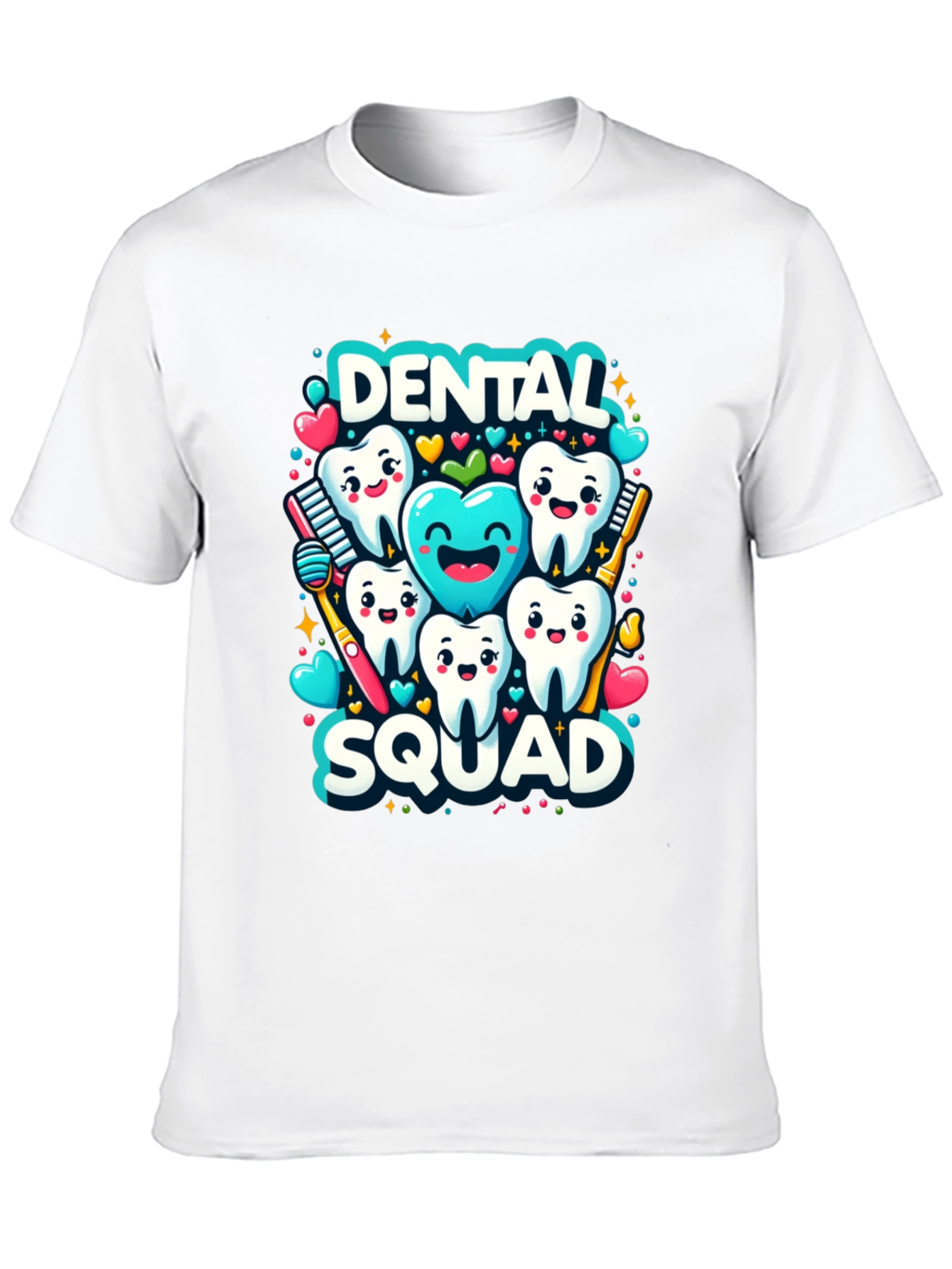 Black Dental Squad Graphic Tee - Funny Tooth Shirt view 10