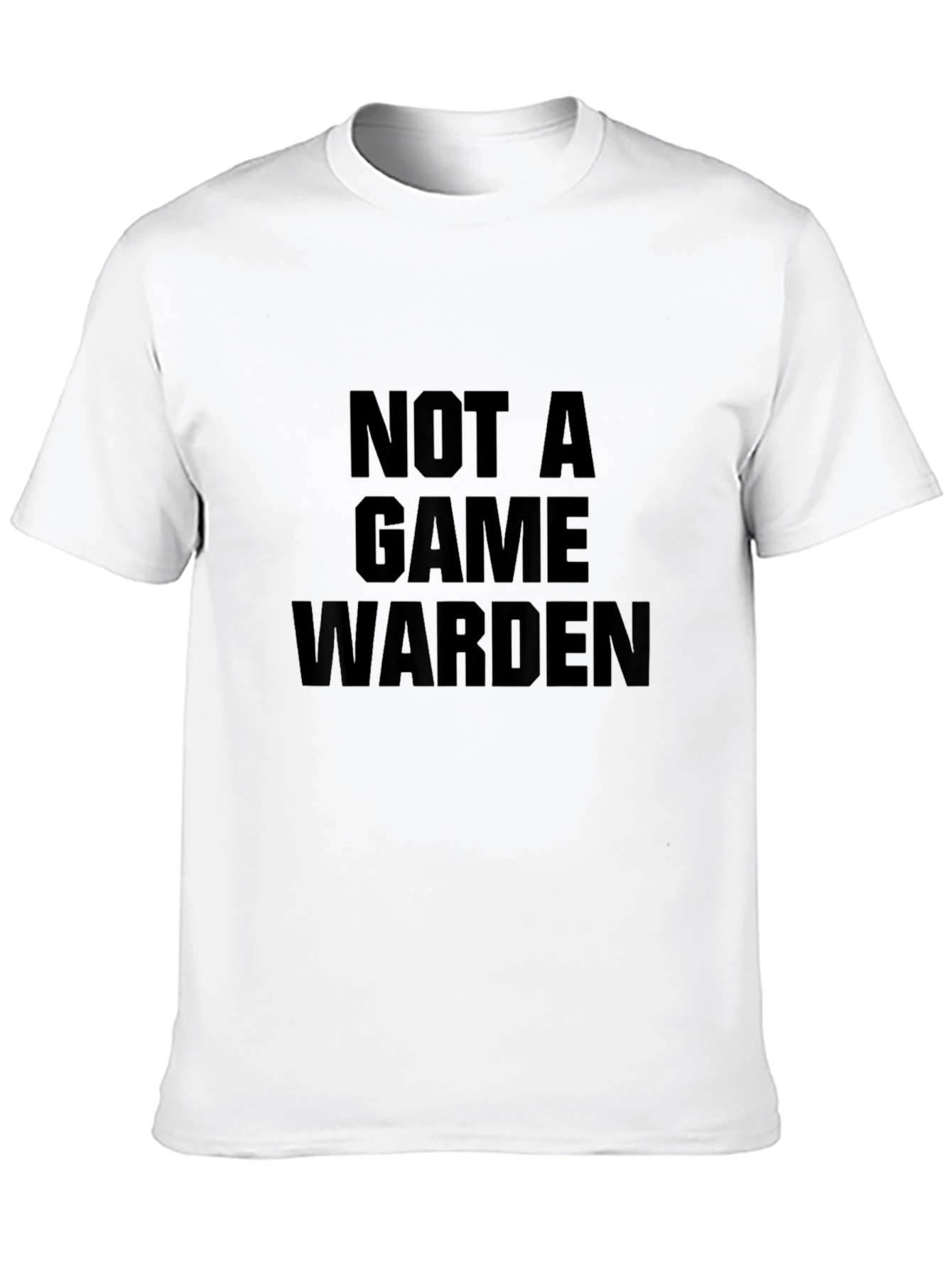 Black Not a Game Warden Black T-Shirt view 10