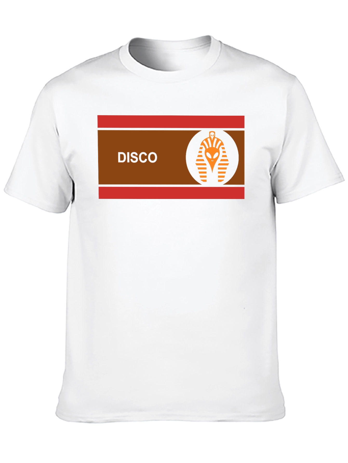 Black Retro Disco Alien Pharaoh T-Shirt view 10