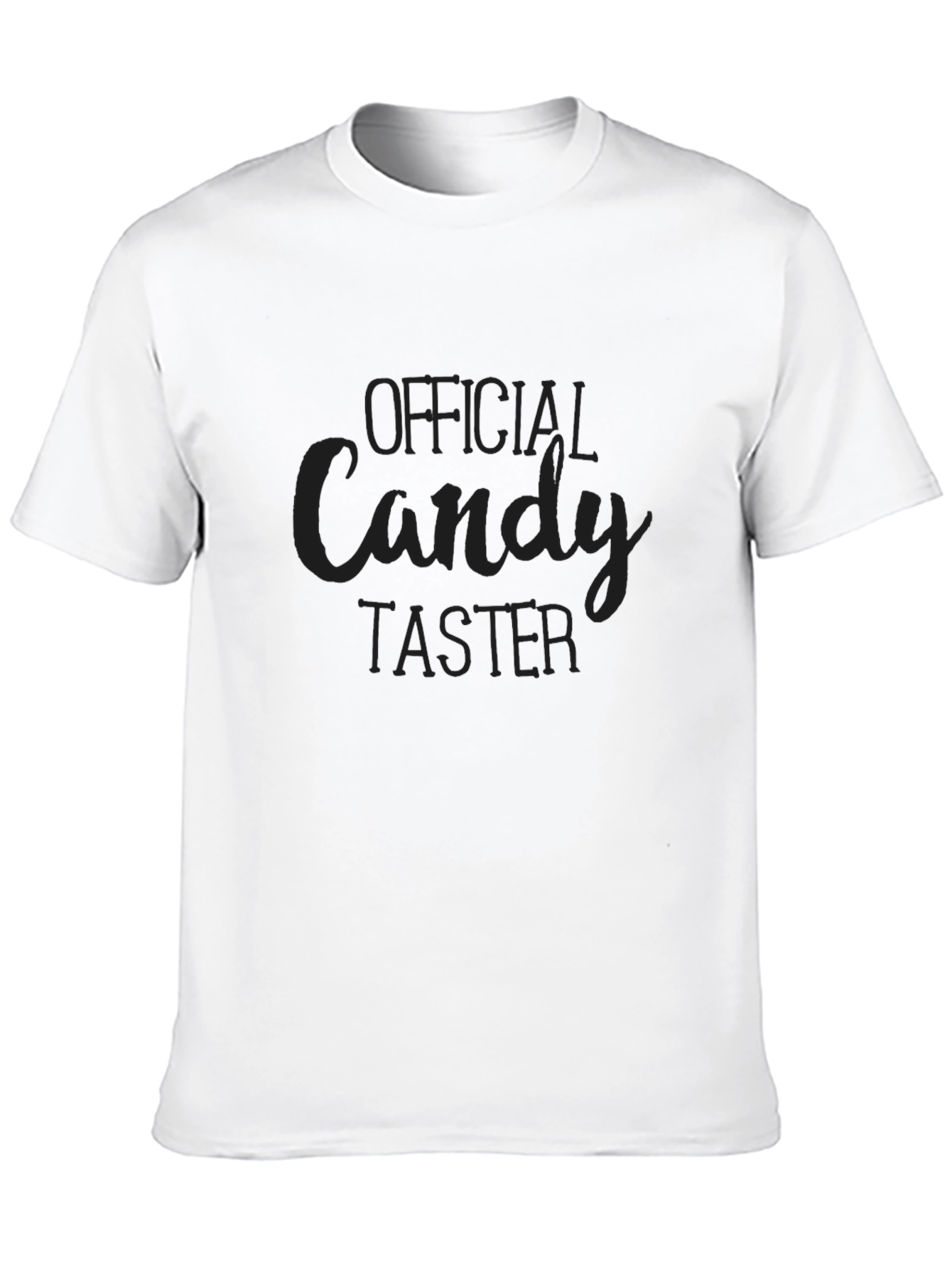 Black Official Candy Taster Black Graphic Tee view 10