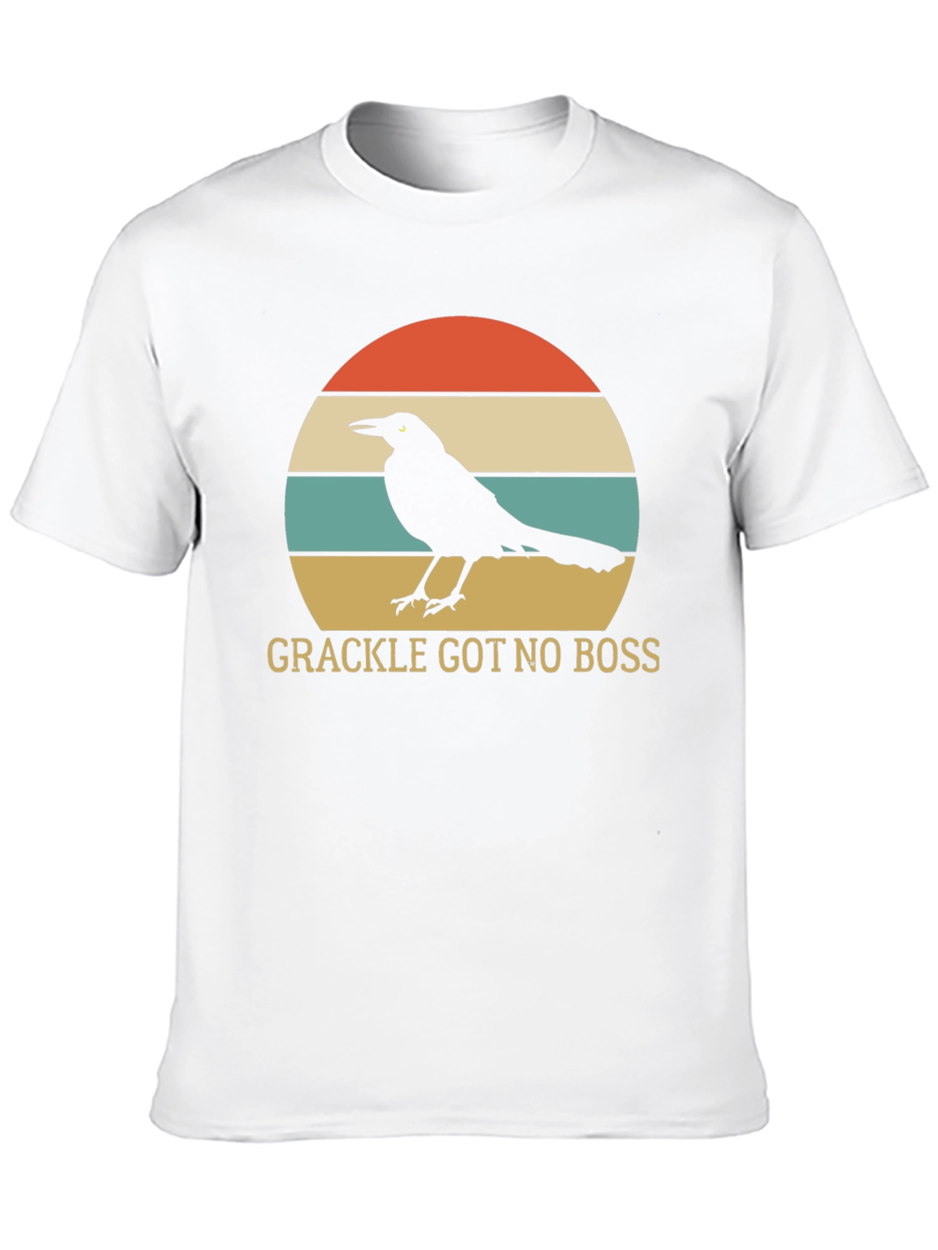 Black Grackle Got No Boss Graphic T-Shirt view 10